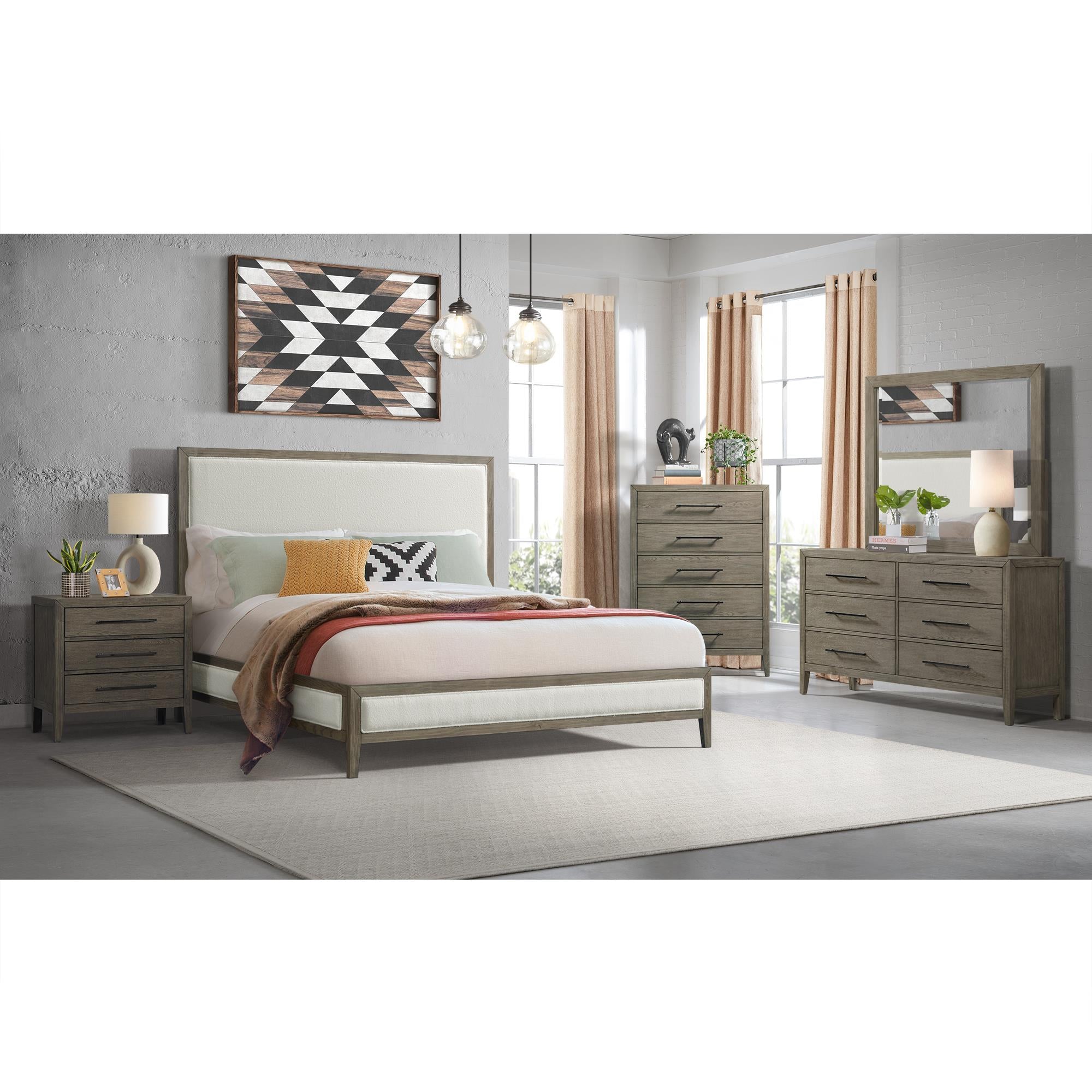  Elements International Versailles Contemporary B-3690-3-NS 3-Drawer Nightstand IMAGE 3