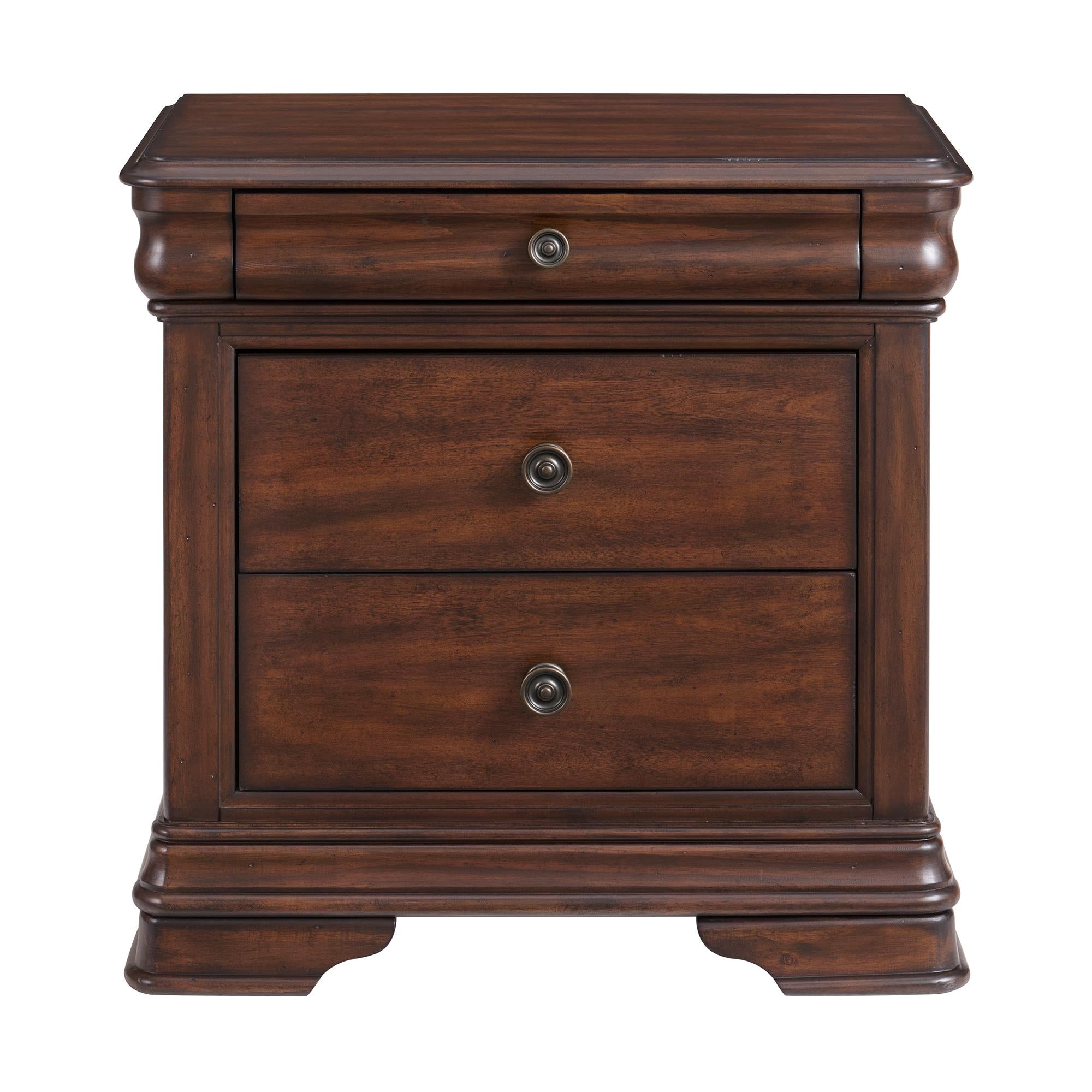 Elements International Phillipe B-5210-5-NS 3-Drawer Nightstand IMAGE 2