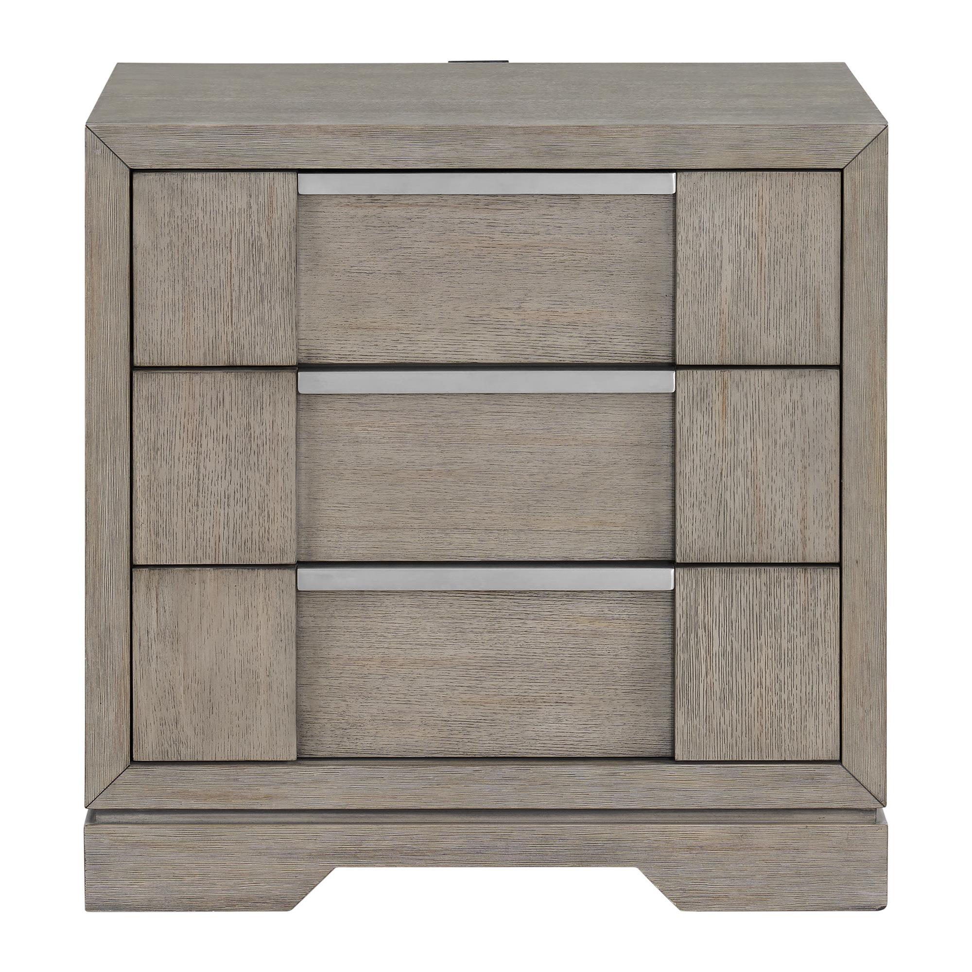  Elements International Kelis B-9770-3-NS 3-Drawer Nightstand IMAGE 2