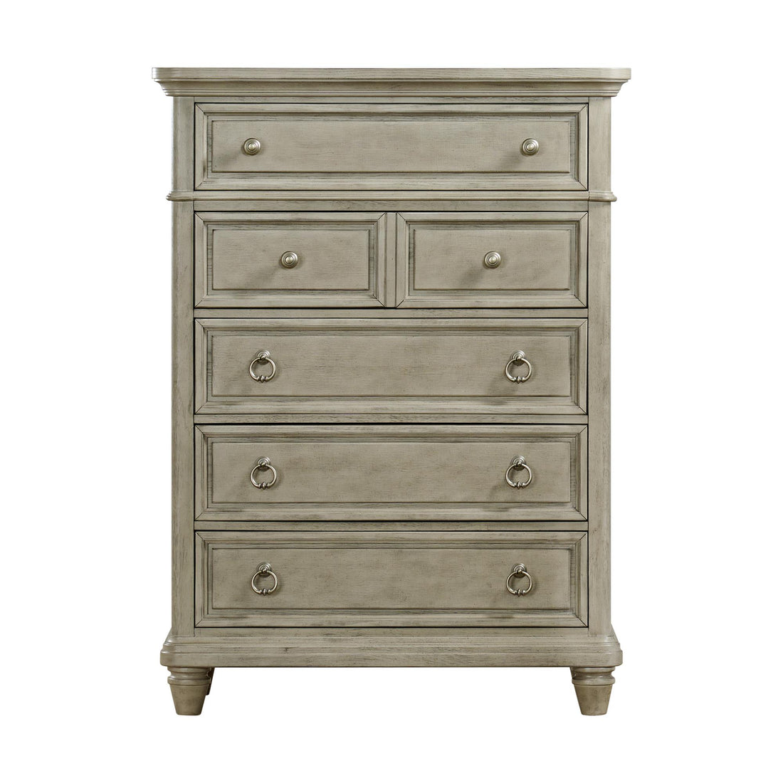 Elements International Whit-Ash B-11360-3-CH1 5-Drawer Chest IMAGE 1