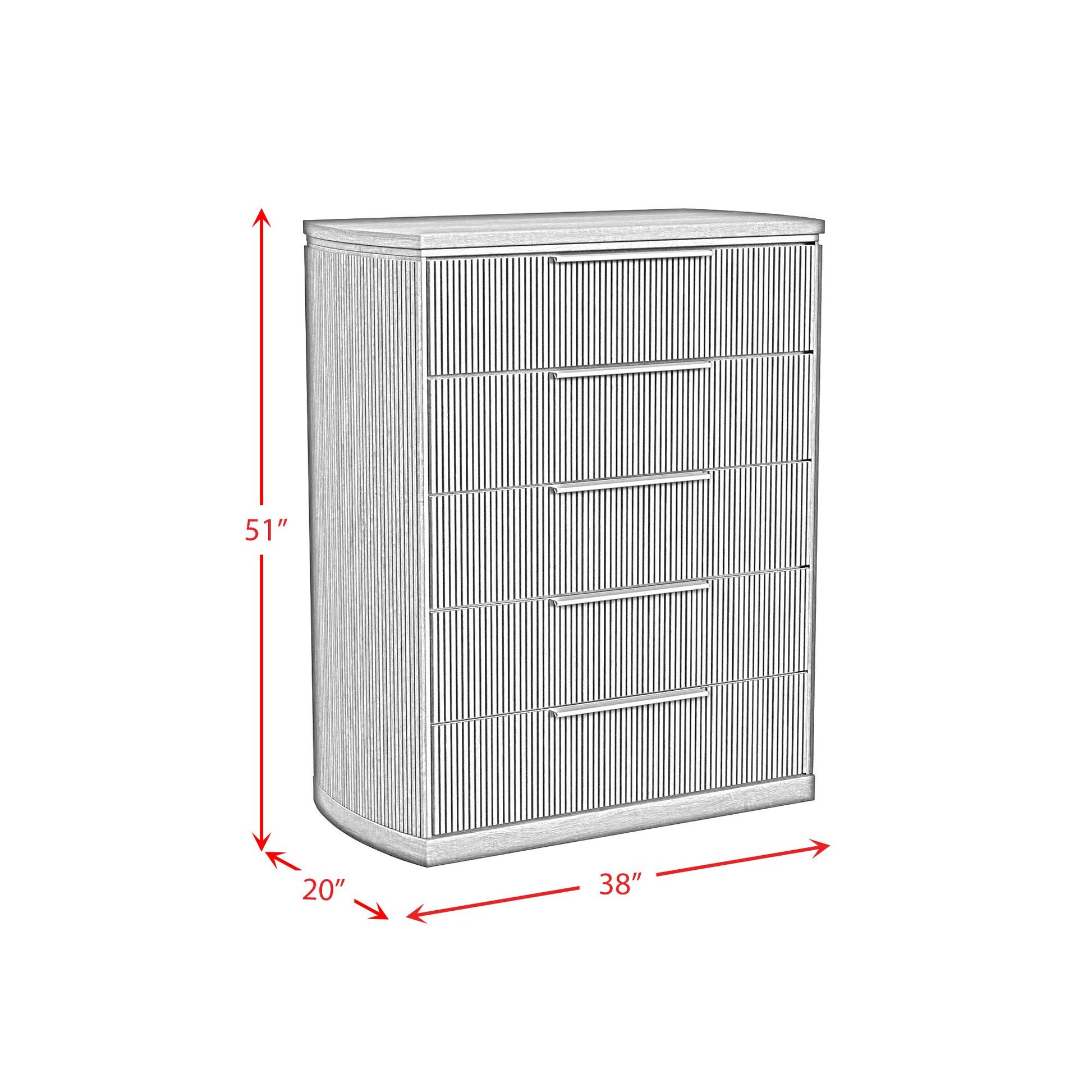  Elements International Sylvie B-16000-5-CH 5-Drawer Chest IMAGE 10