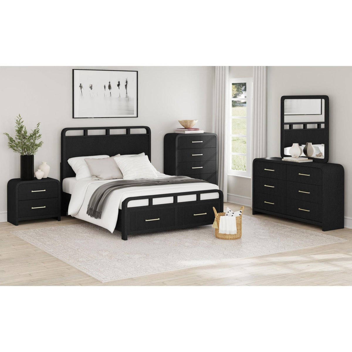  Elements International Ridgemont B-14440-8W-CH 5-Drawer Chest IMAGE 5