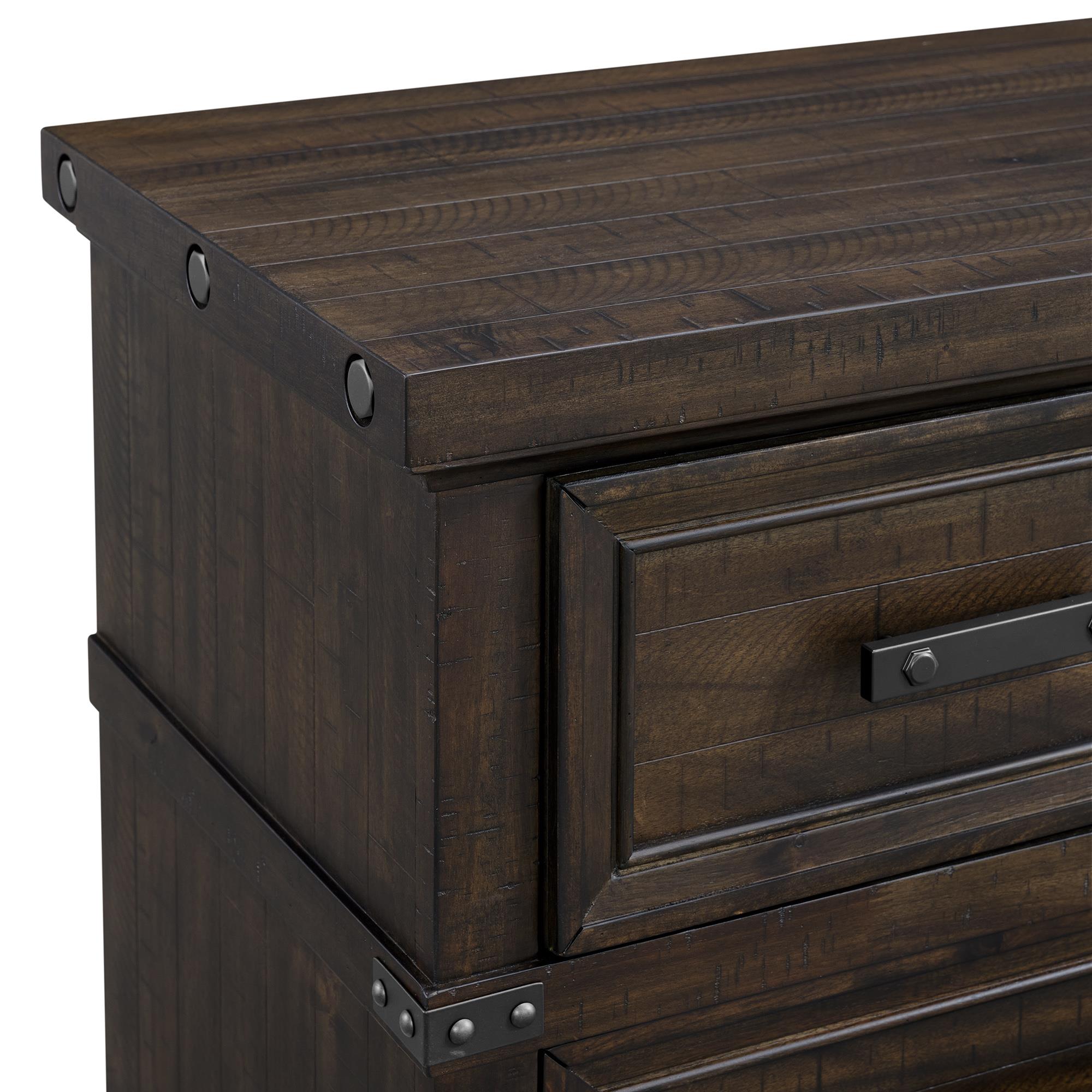  Elements International Colorado City B-13010-8-CH2 6-Drawer Door Chest IMAGE 4