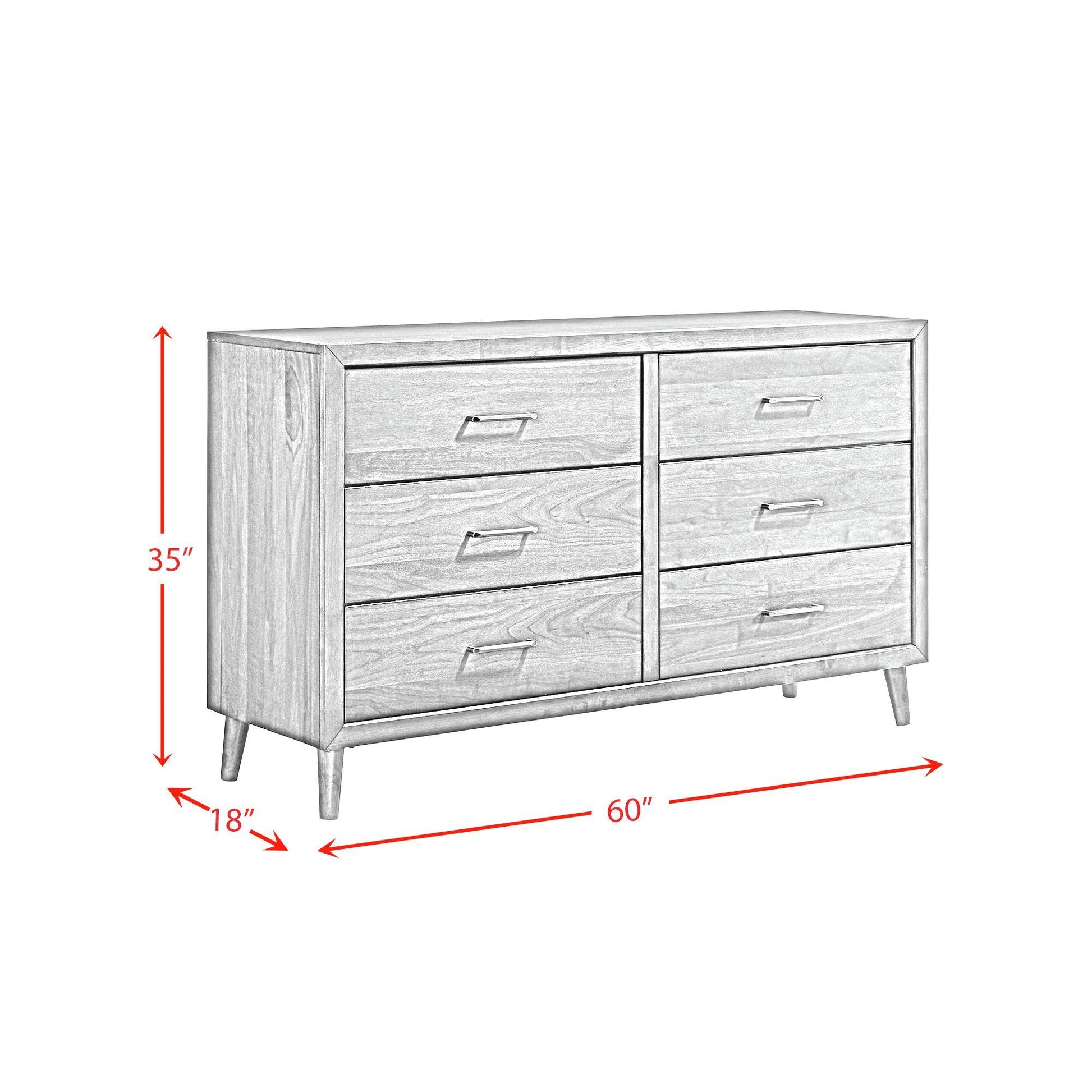  Elements International Malibu MC400DR 6-Drawer Dresser IMAGE 10