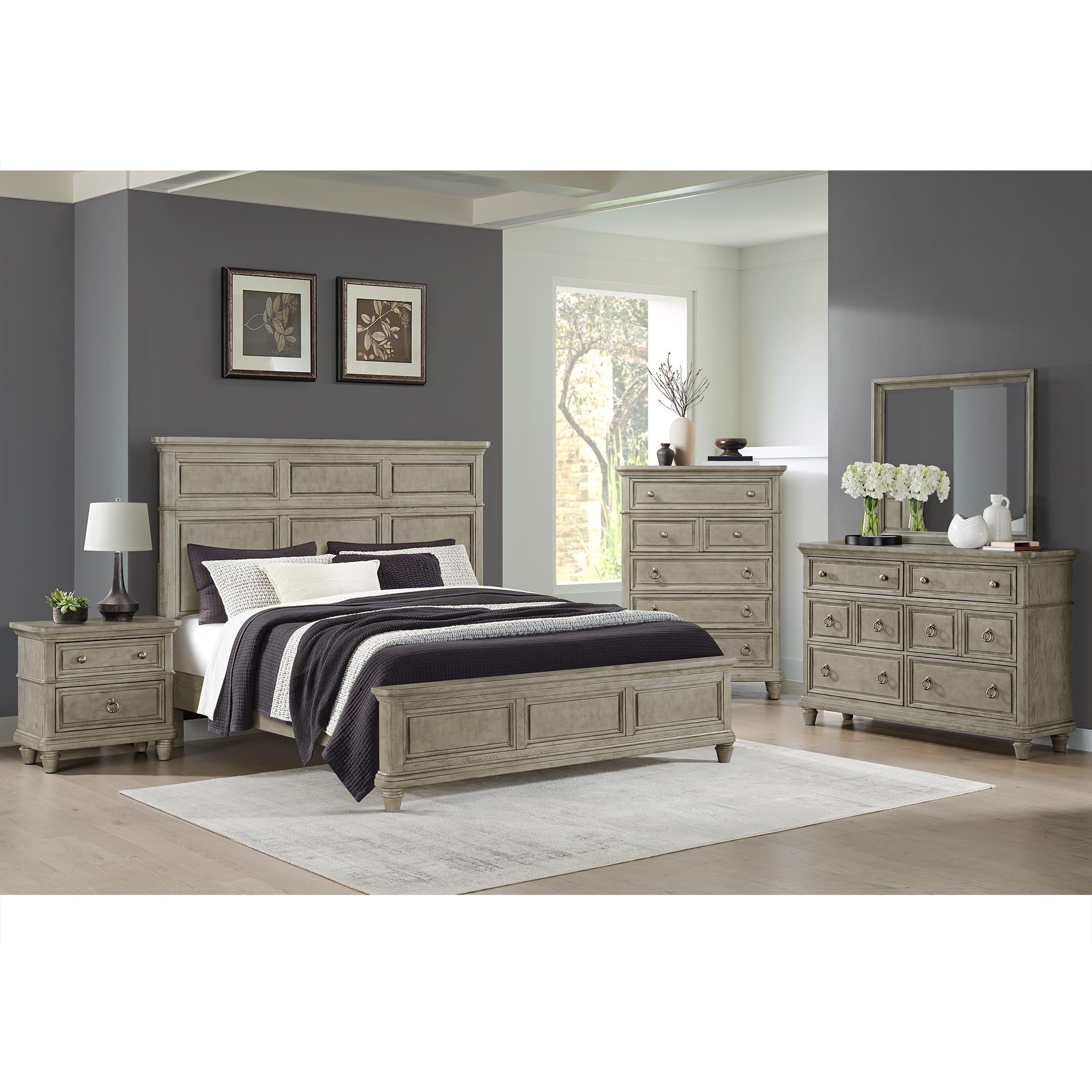  Elements International Whit-Ash B-11360-3-DR 6-Drawer Dresser IMAGE 3