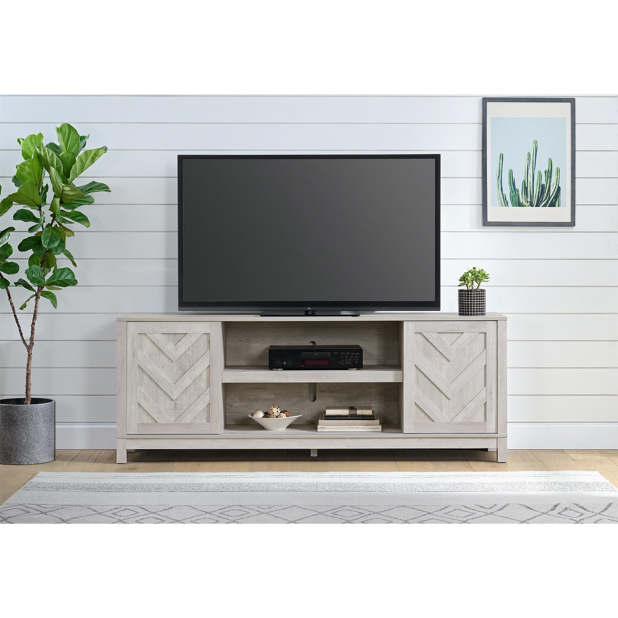  Elements International Eleanor LA-6460-3-TV2 70" Tv Stand IMAGE 3