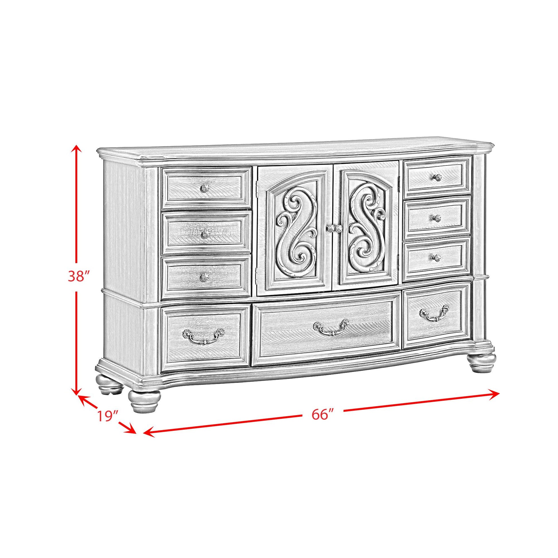  Elements International Brunswick B-13070-5-DR 7-Drawer Dresser IMAGE 13