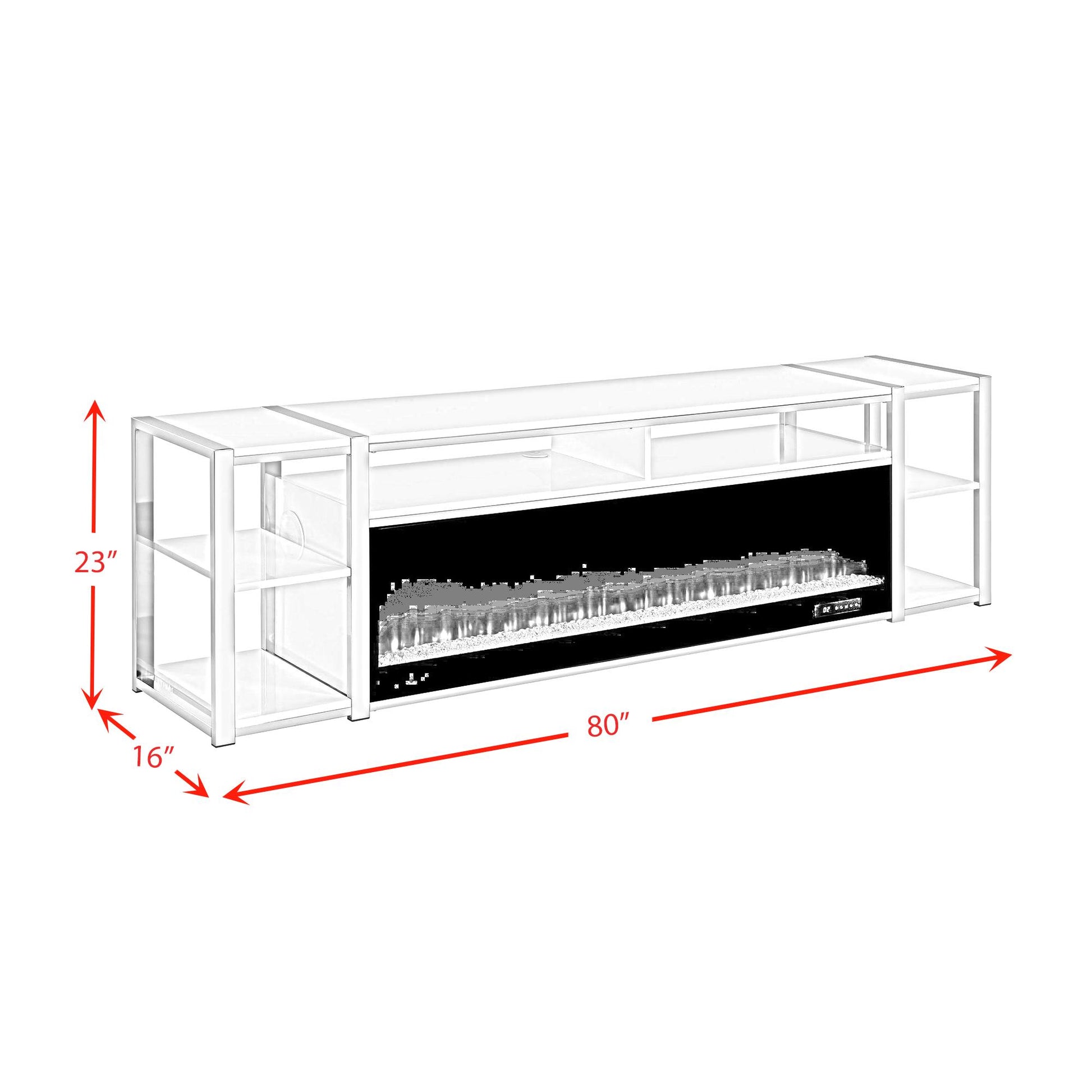  Elements International Midway LA-17270-7-FP 80" Tv Console IMAGE 11