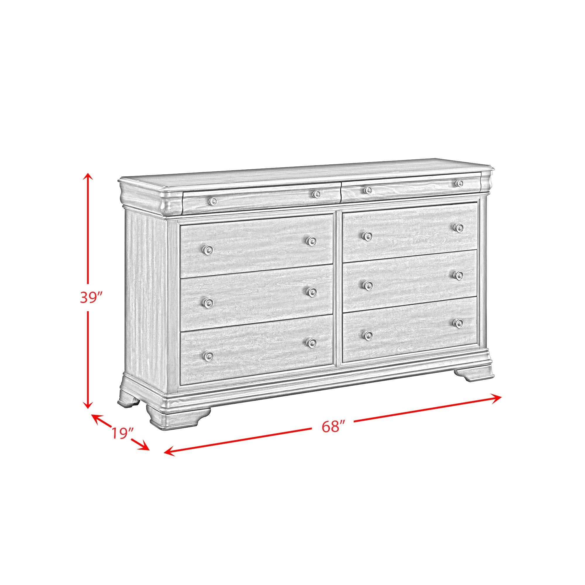  Elements International Phillipe B-5210-5-DR 8-Drawer Dresser IMAGE 12