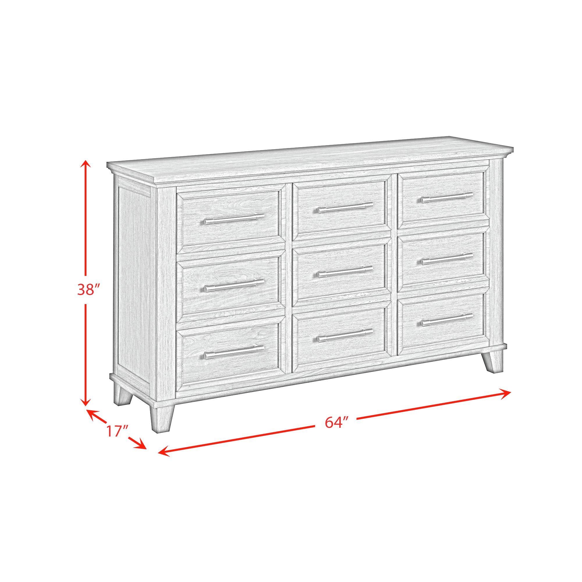  Elements International Canterbury B-13030-3-DR 9-Drawer Dresser IMAGE 9
