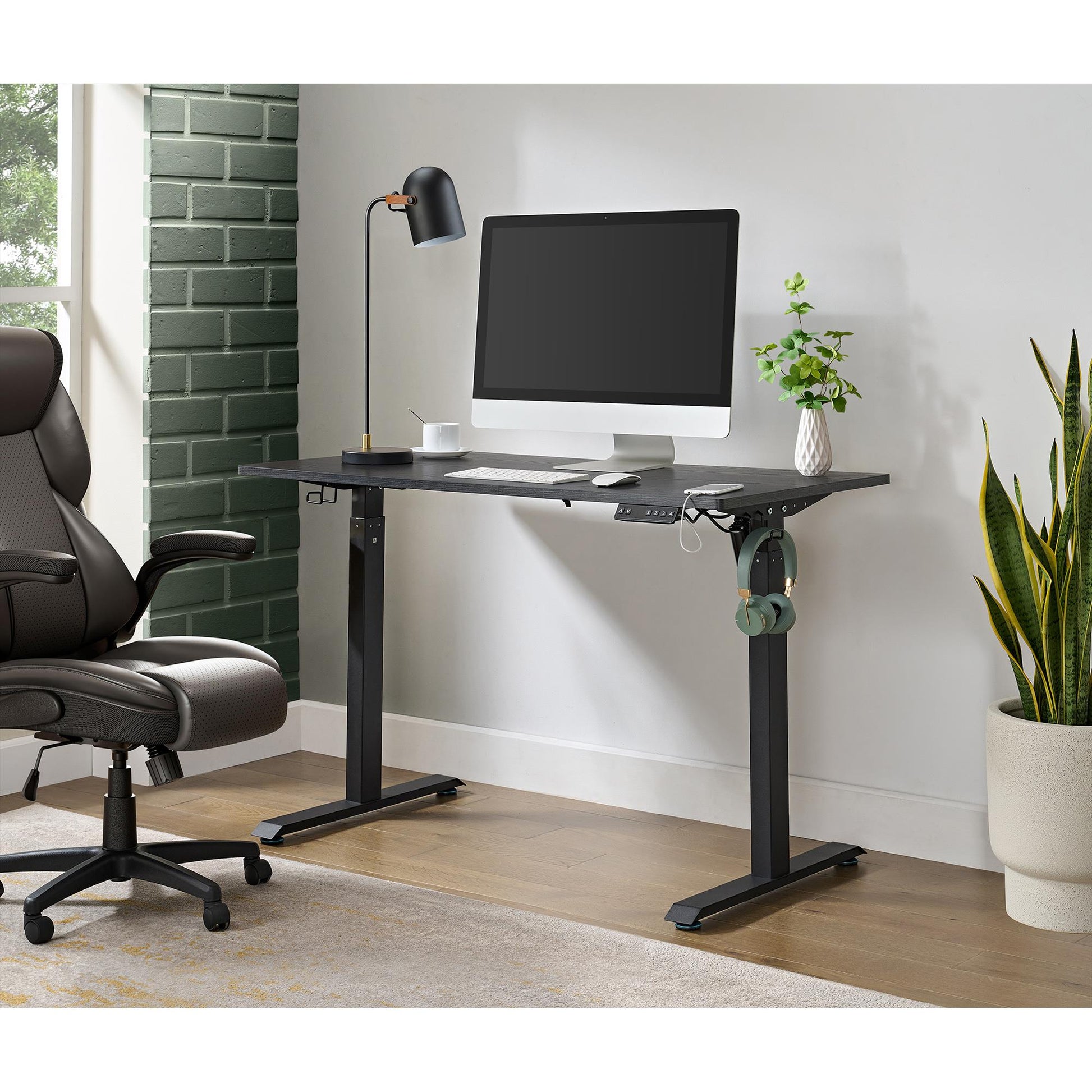  Elements International Oakland H-14280-8-DKE Adjustable Desk IMAGE 4