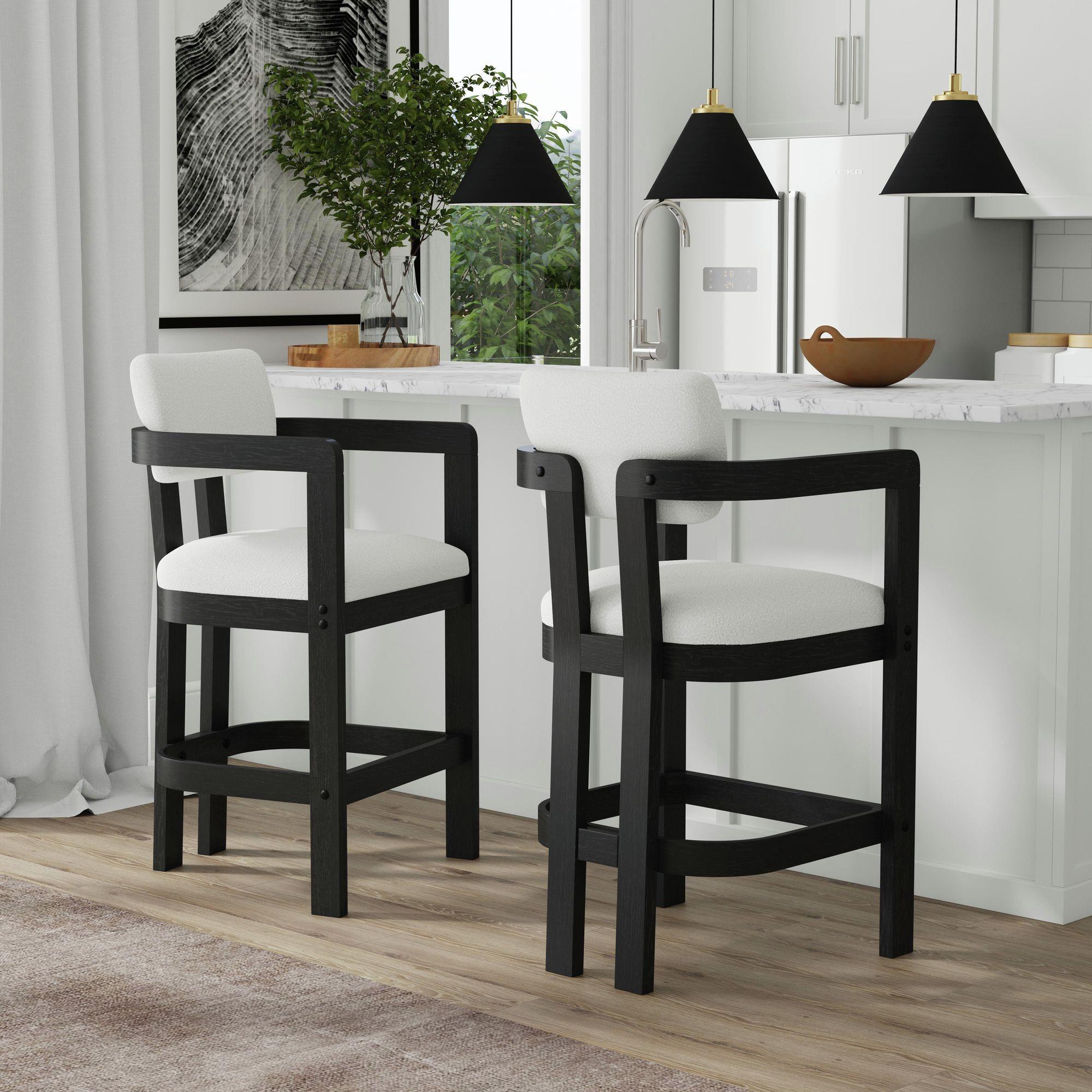  Elements International Portland D-1710-8-BST3 Arm Barstool IMAGE 5
