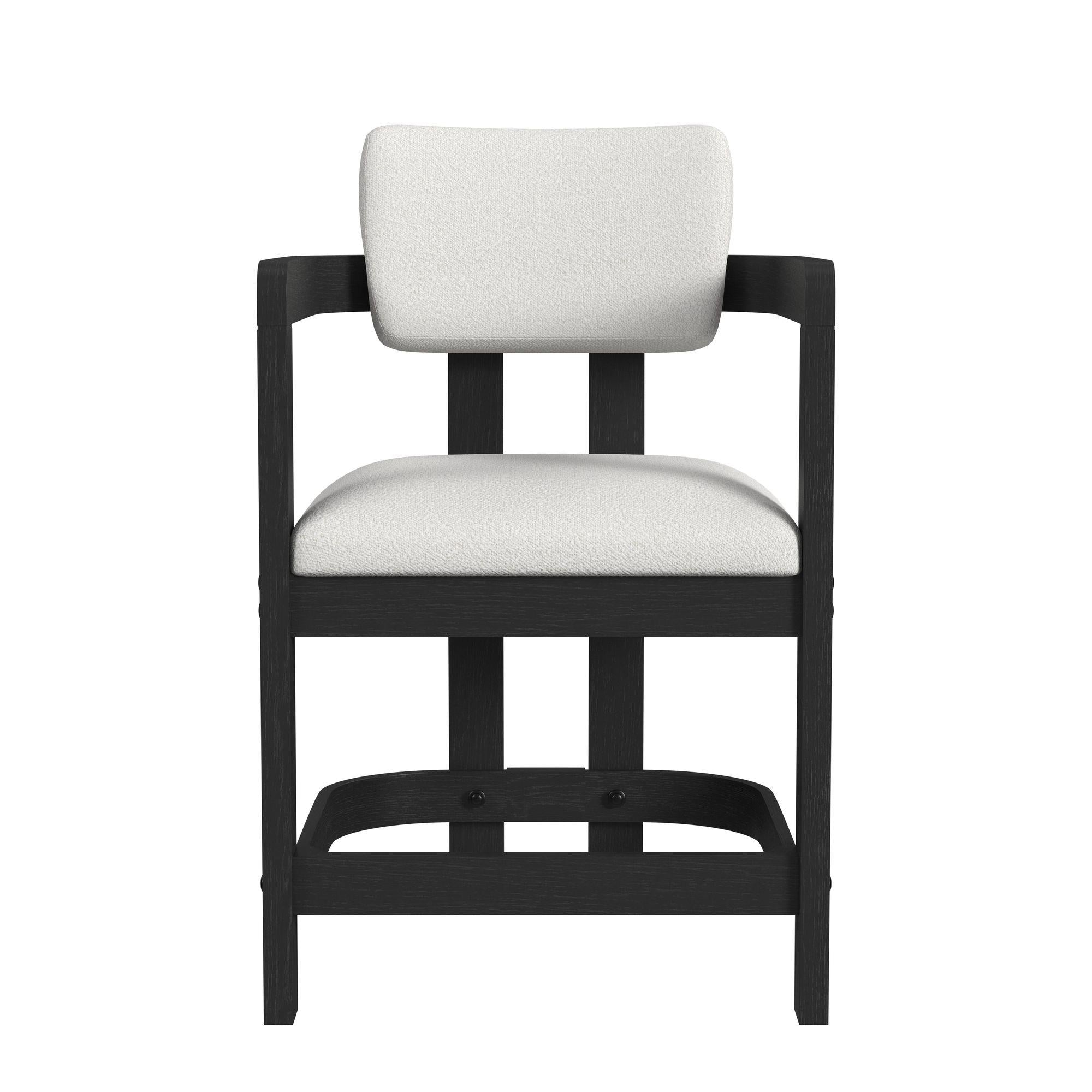  Elements International Portland D-1710-8-CST3 Arm Counter Stool IMAGE 2