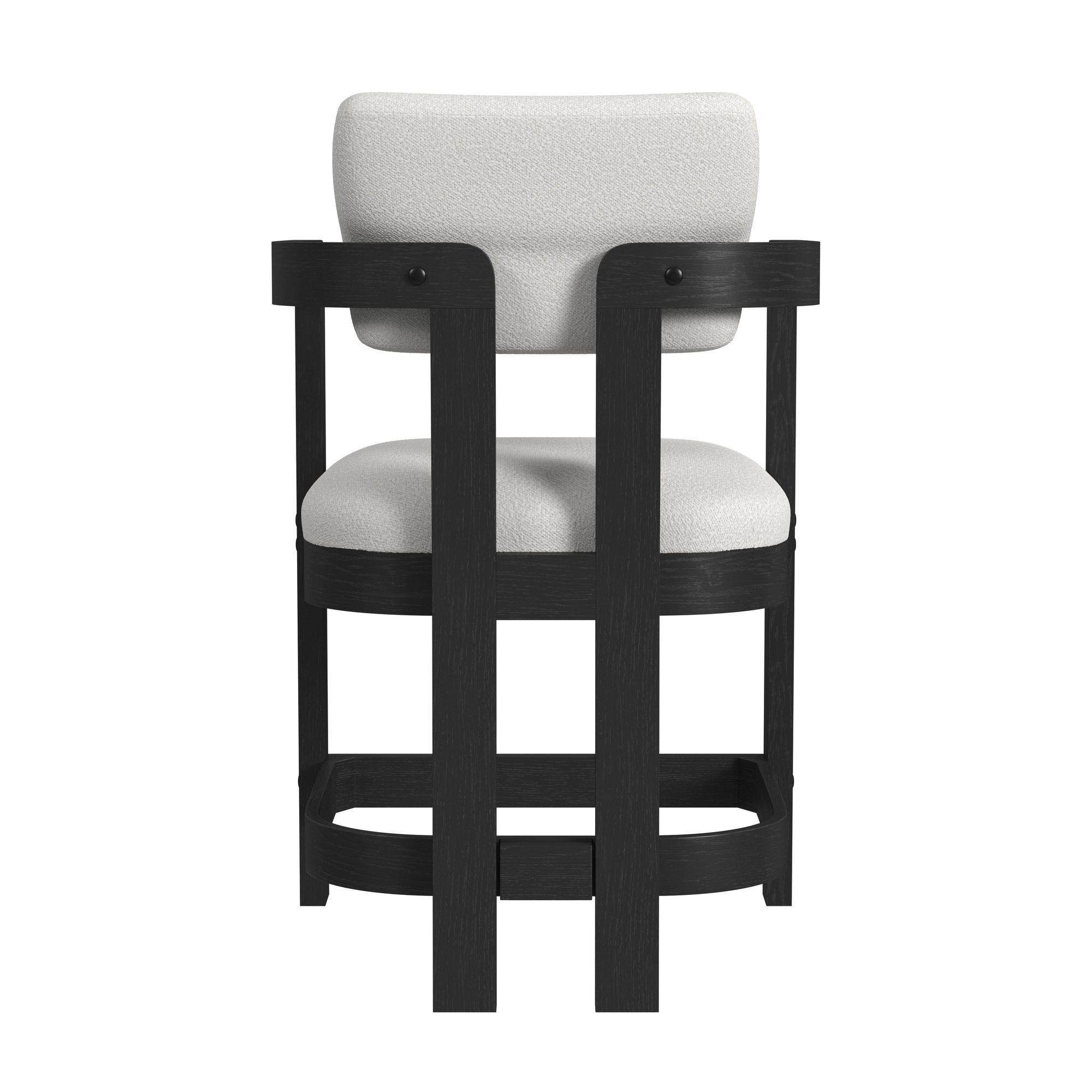  Elements International Portland D-1710-8-CST3 Arm Counter Stool IMAGE 4