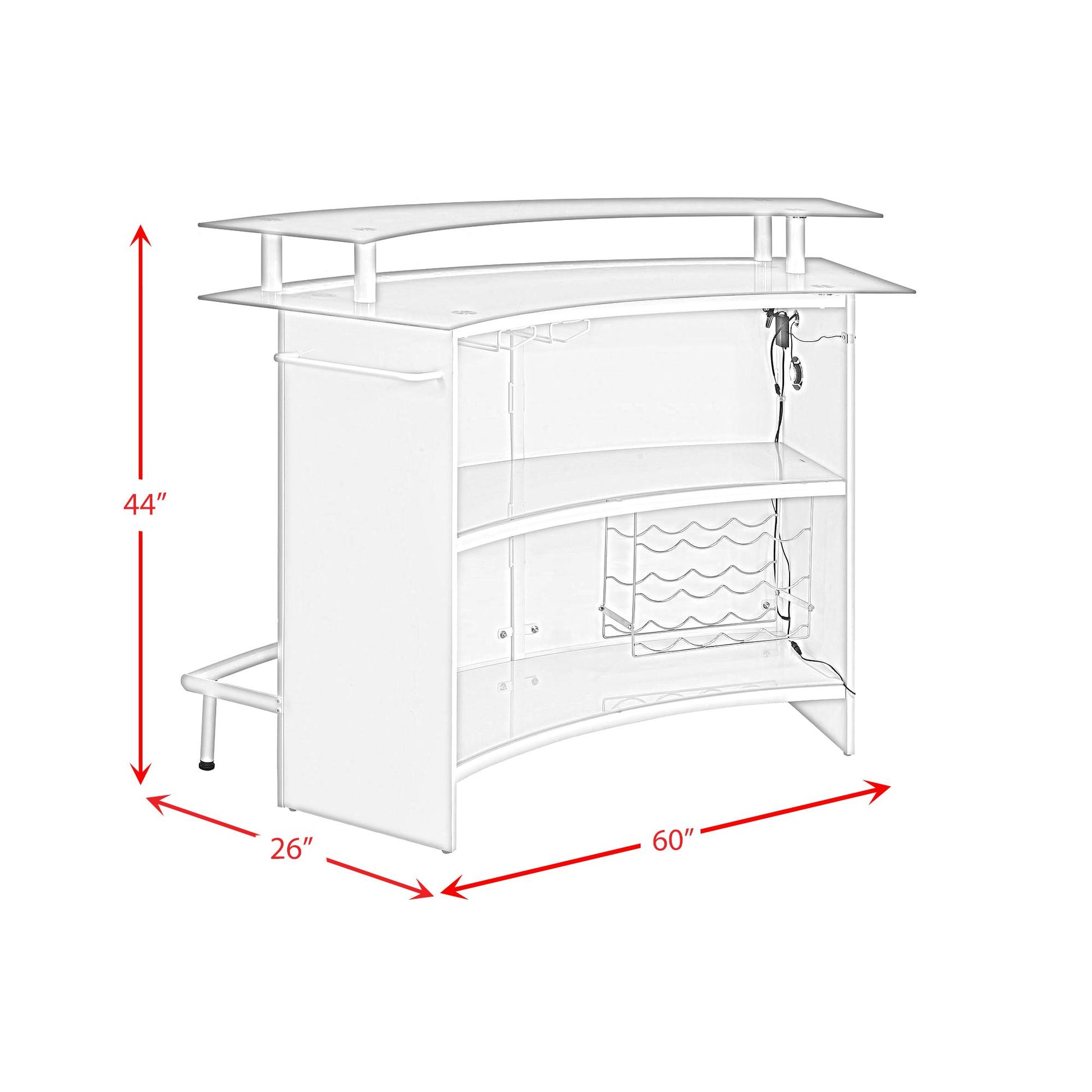  Elements International Valentina DA-17290-7-BT Bar Table IMAGE 16