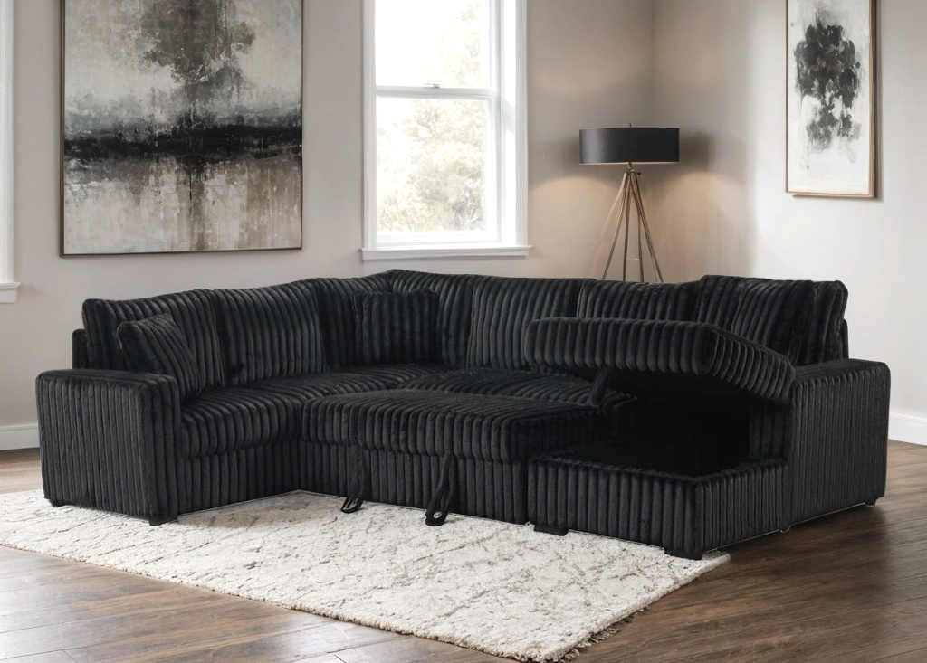 Empire Forever Teddy Sectional with Pull Out Bed