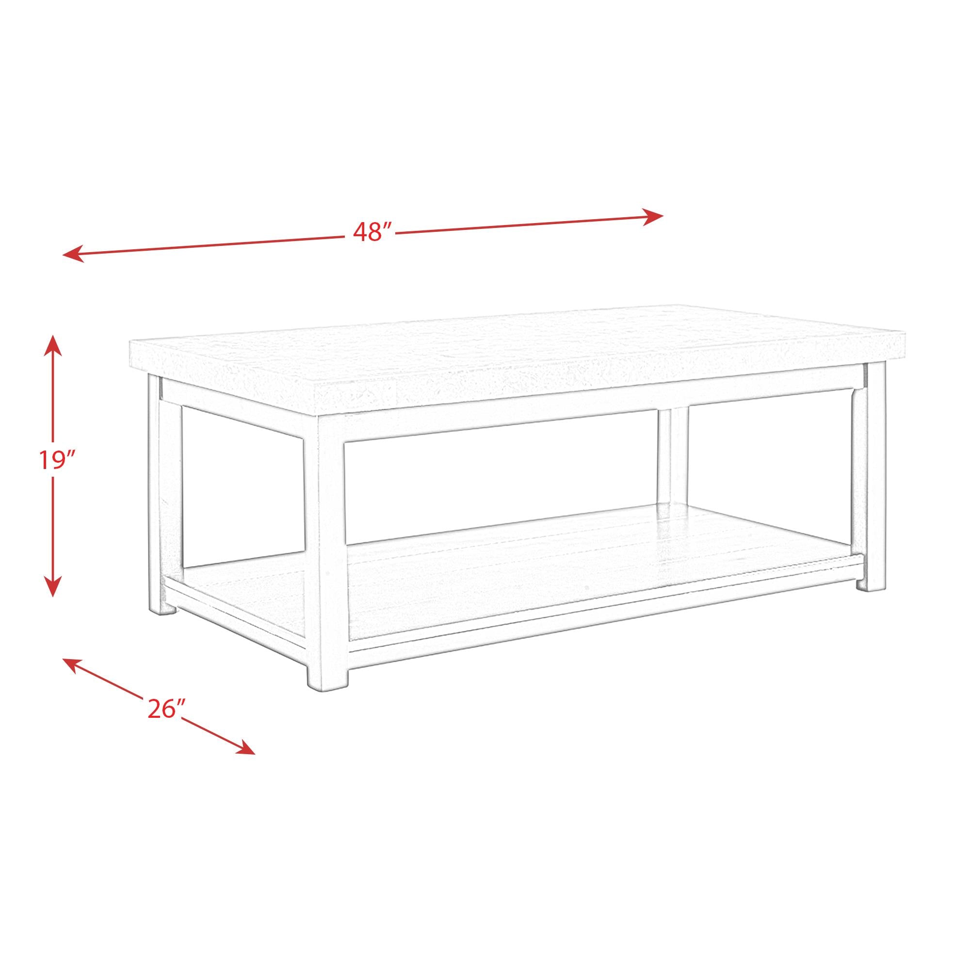 Elements International Kansas CKS100CT Coffee Table IMAGE 10