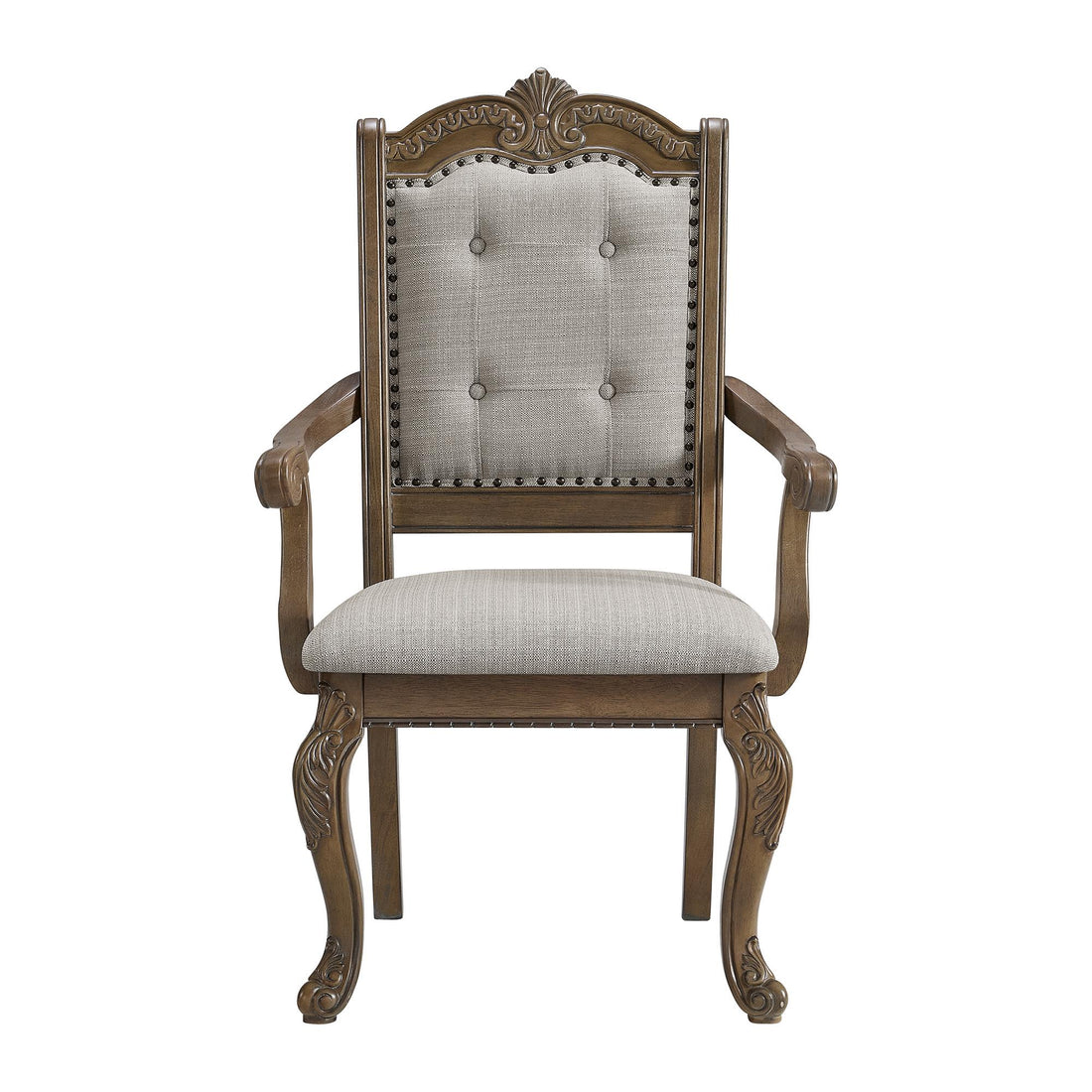  Elements International Madison Park D-10460-5-AC Dining Arm Chair IMAGE 1