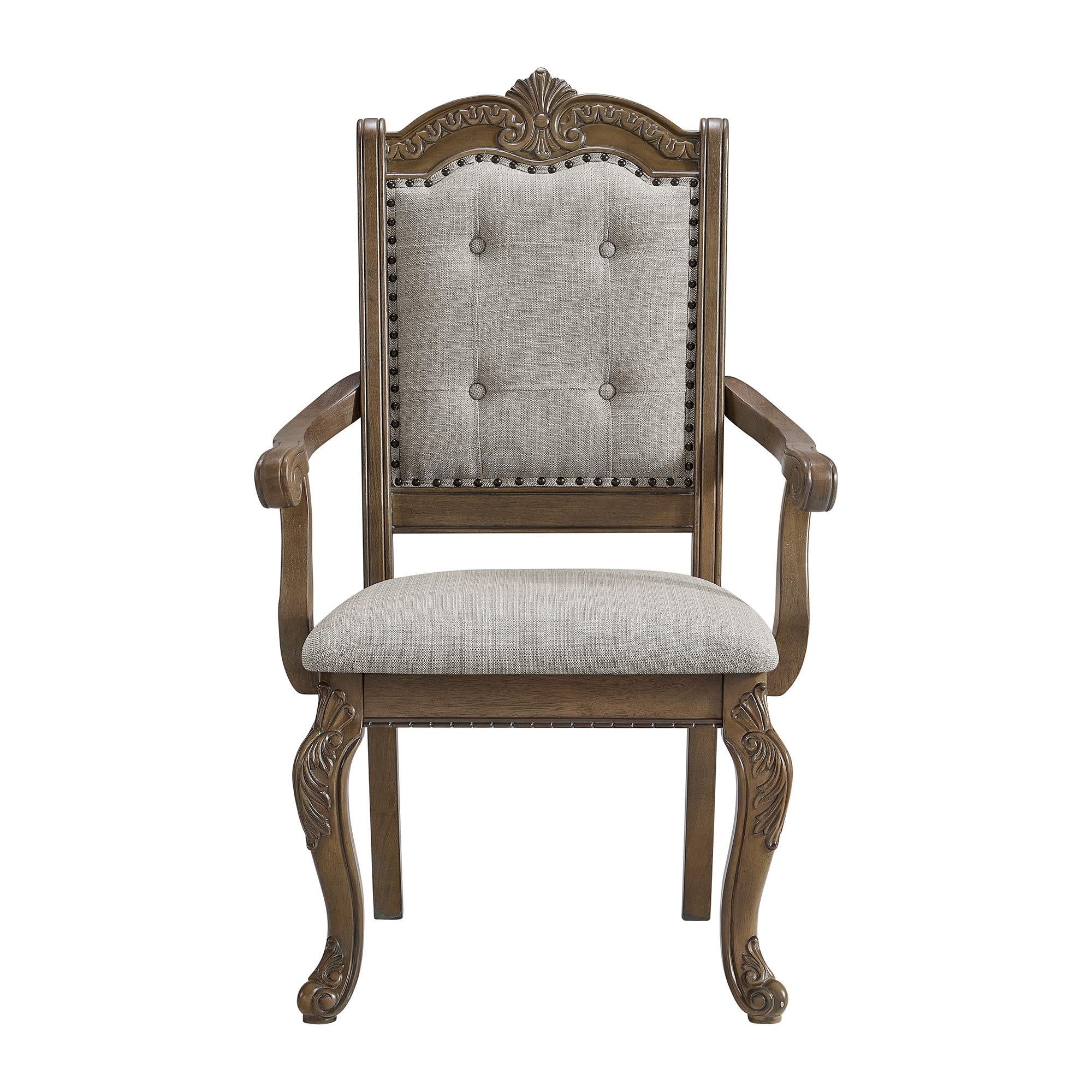  Elements International Madison Park D-10460-5-AC Dining Arm Chair IMAGE 2