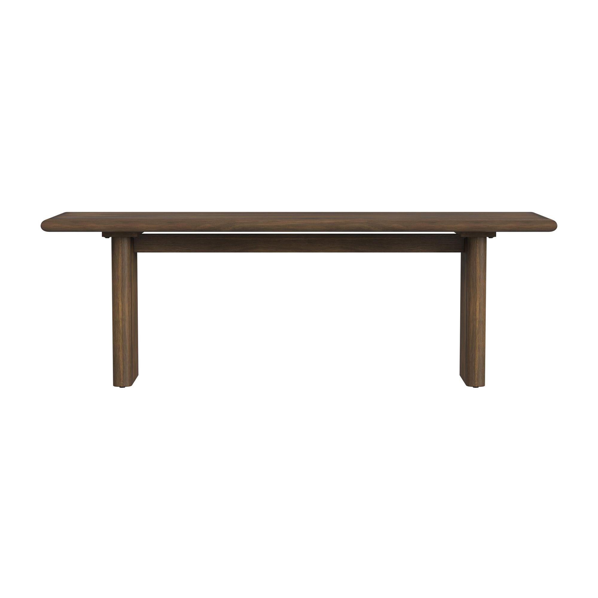  Elements International Brisbane D-16760-5-BN Dining Bench IMAGE 2