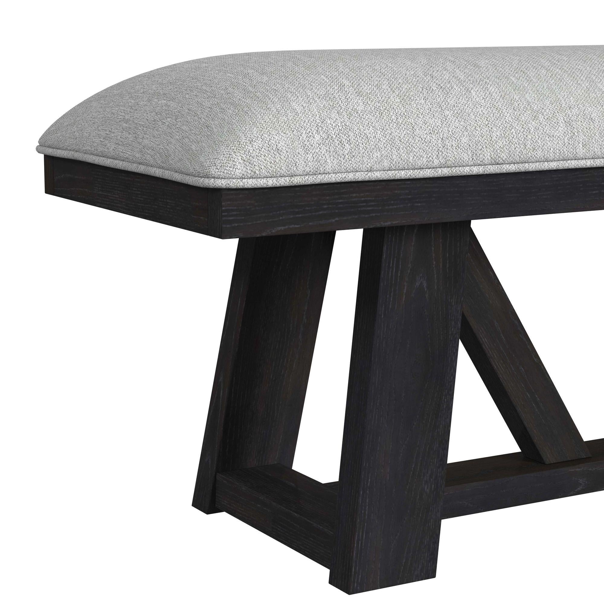  Elements International Transcend D-12980-3-BN Dining Bench IMAGE 4