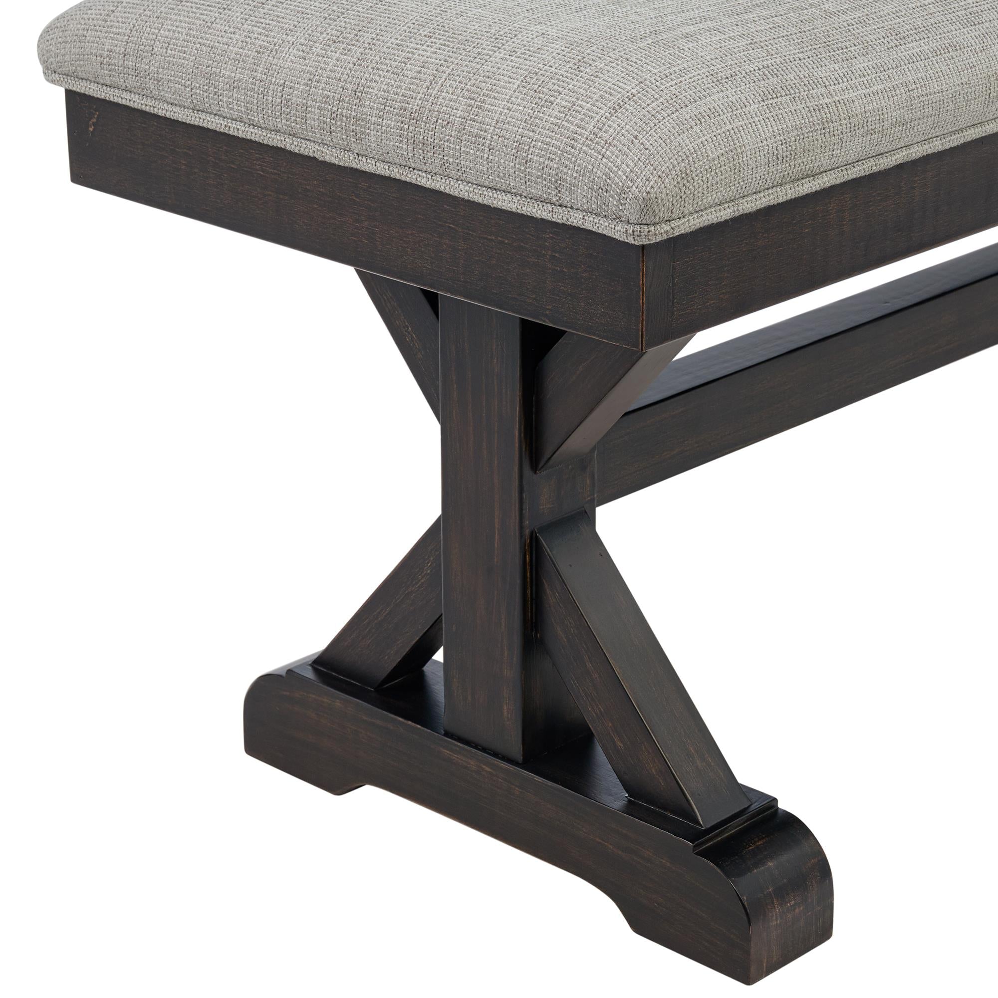  Elements International Montrose D-16670-8-BN Dining Bench IMAGE 4