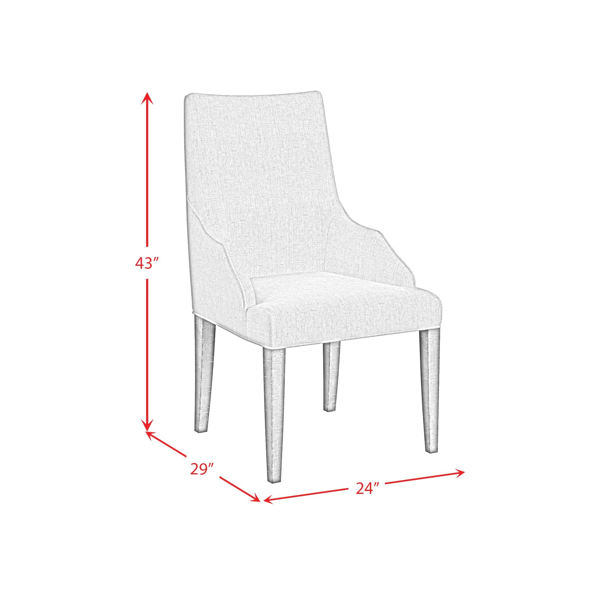  Elements International Yellowstone D-12830-3-AC Dining Host Chair IMAGE 10