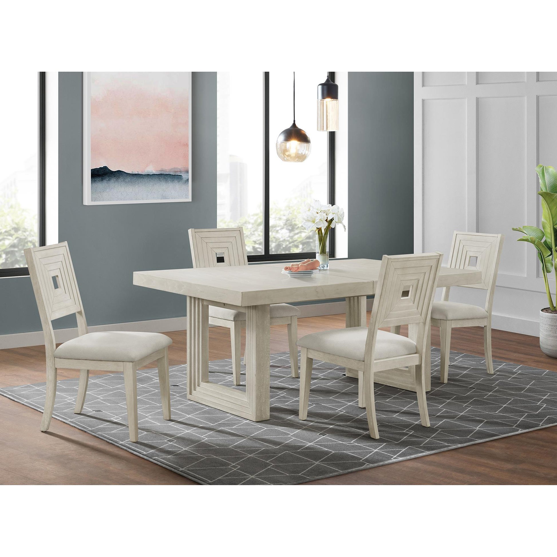  Elements International Avalanche D-11600-7-SC Dining Side Chair IMAGE 3