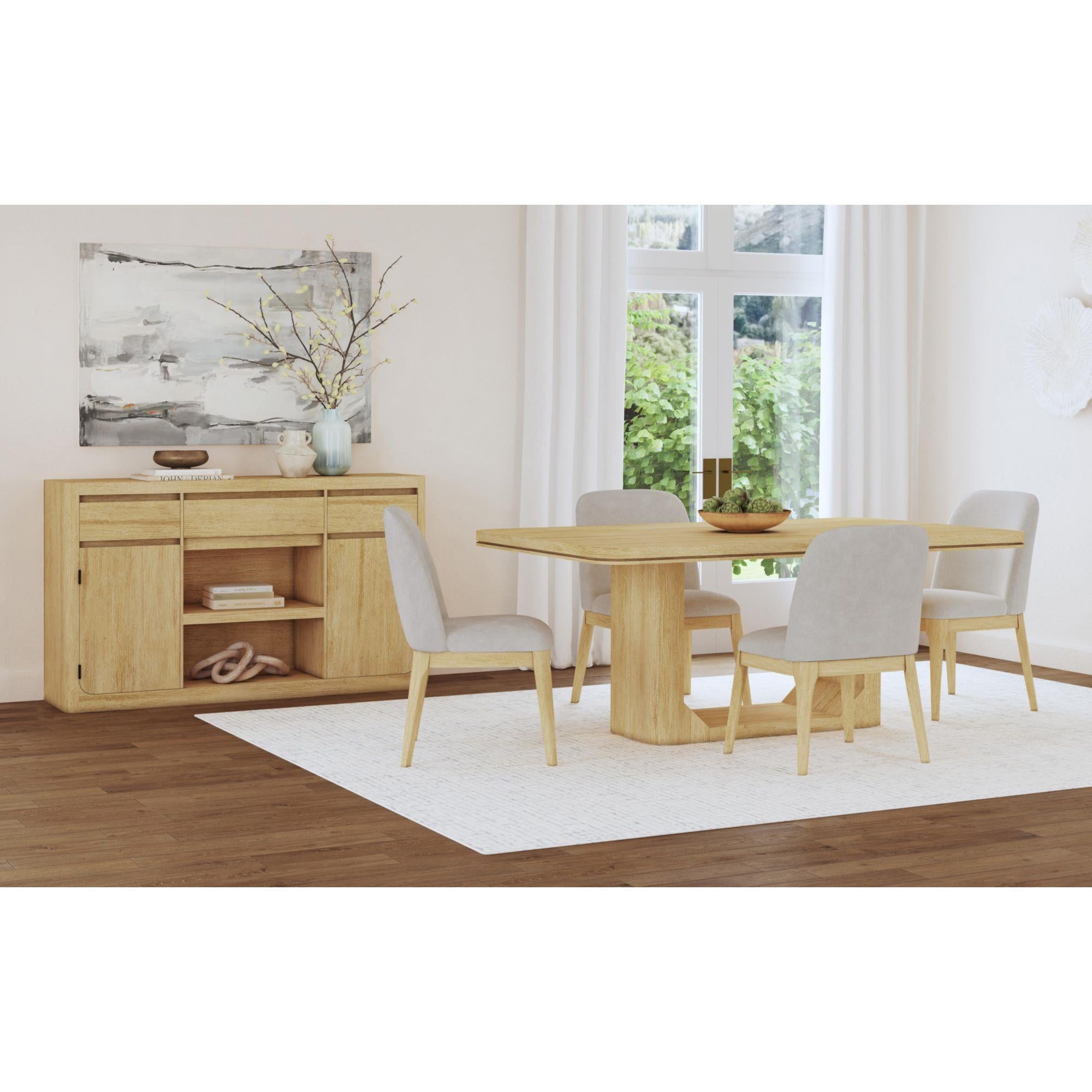 Elements International Rosalie D-16860-6-SC Dining Side Chair IMAGE 3