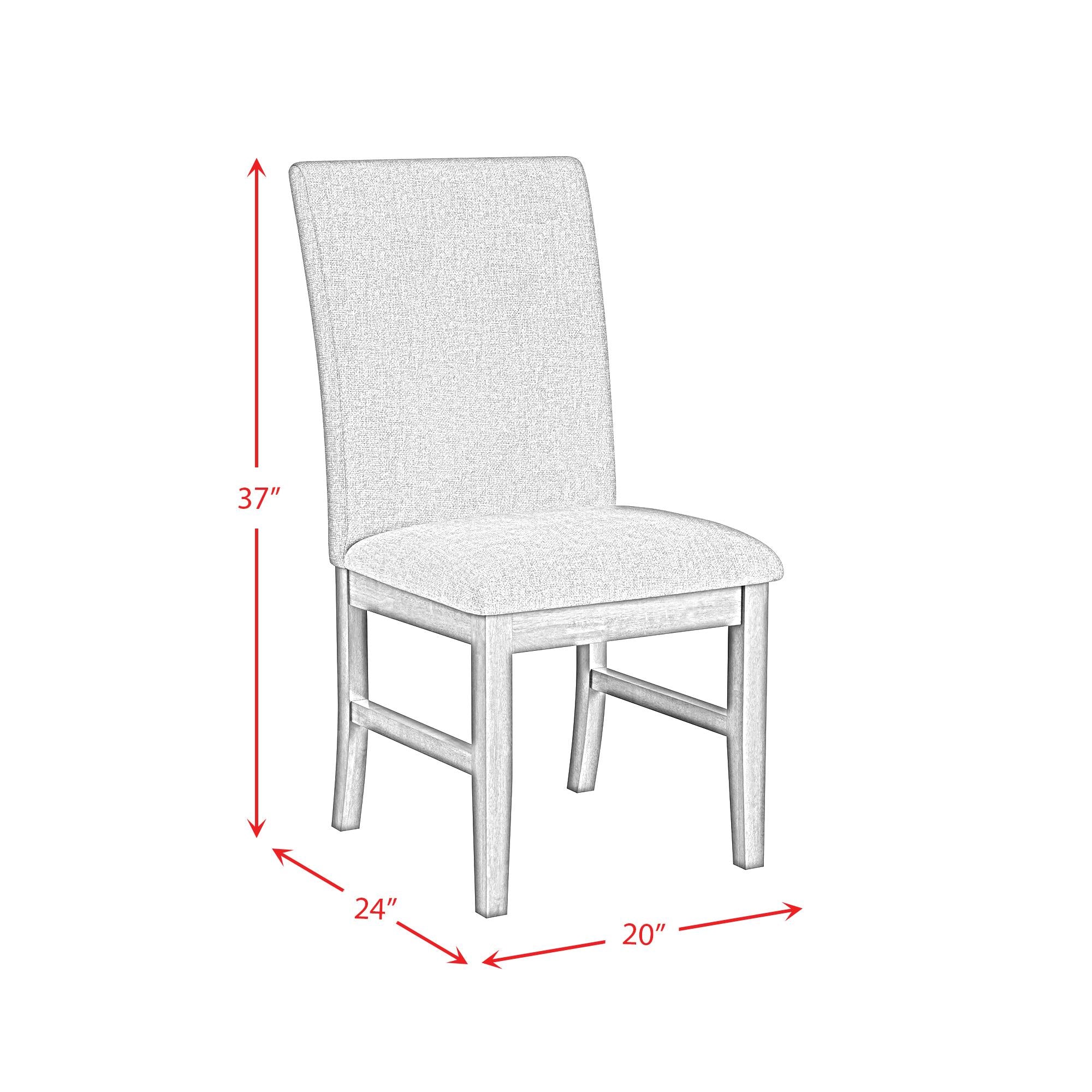  Elements International Santa Barbara D-16550-5-SCS Dining Side Chair IMAGE 12