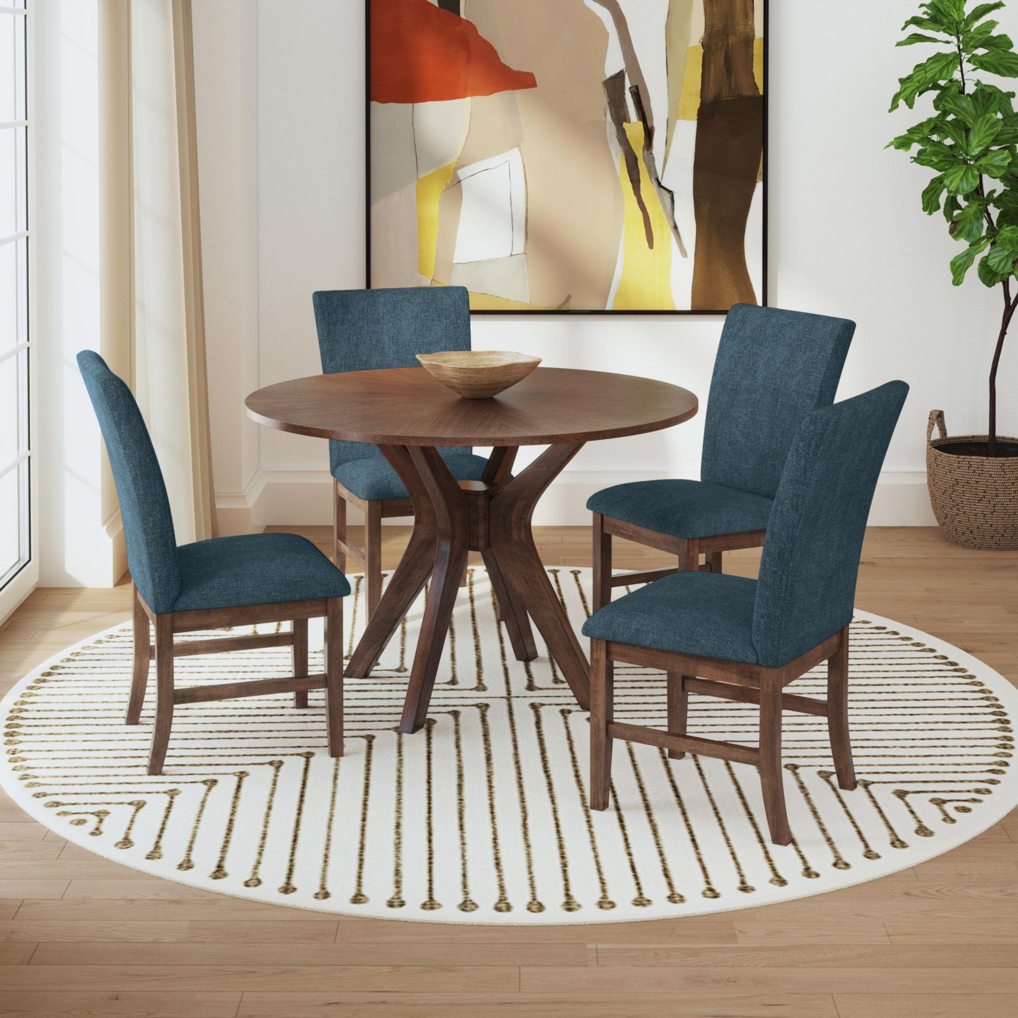  Elements International Santa Barbara D-16550-5-SCB Dining Side Chair IMAGE 5