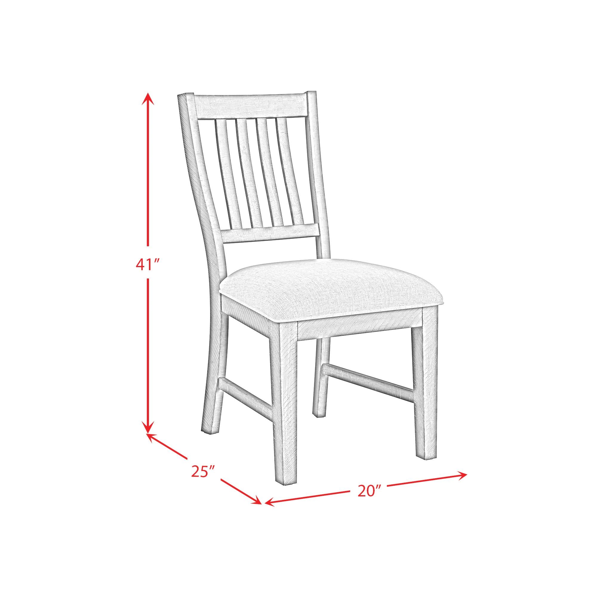  Elements International Yellowstone D-12830-3-SC Dining Side Chair IMAGE 10