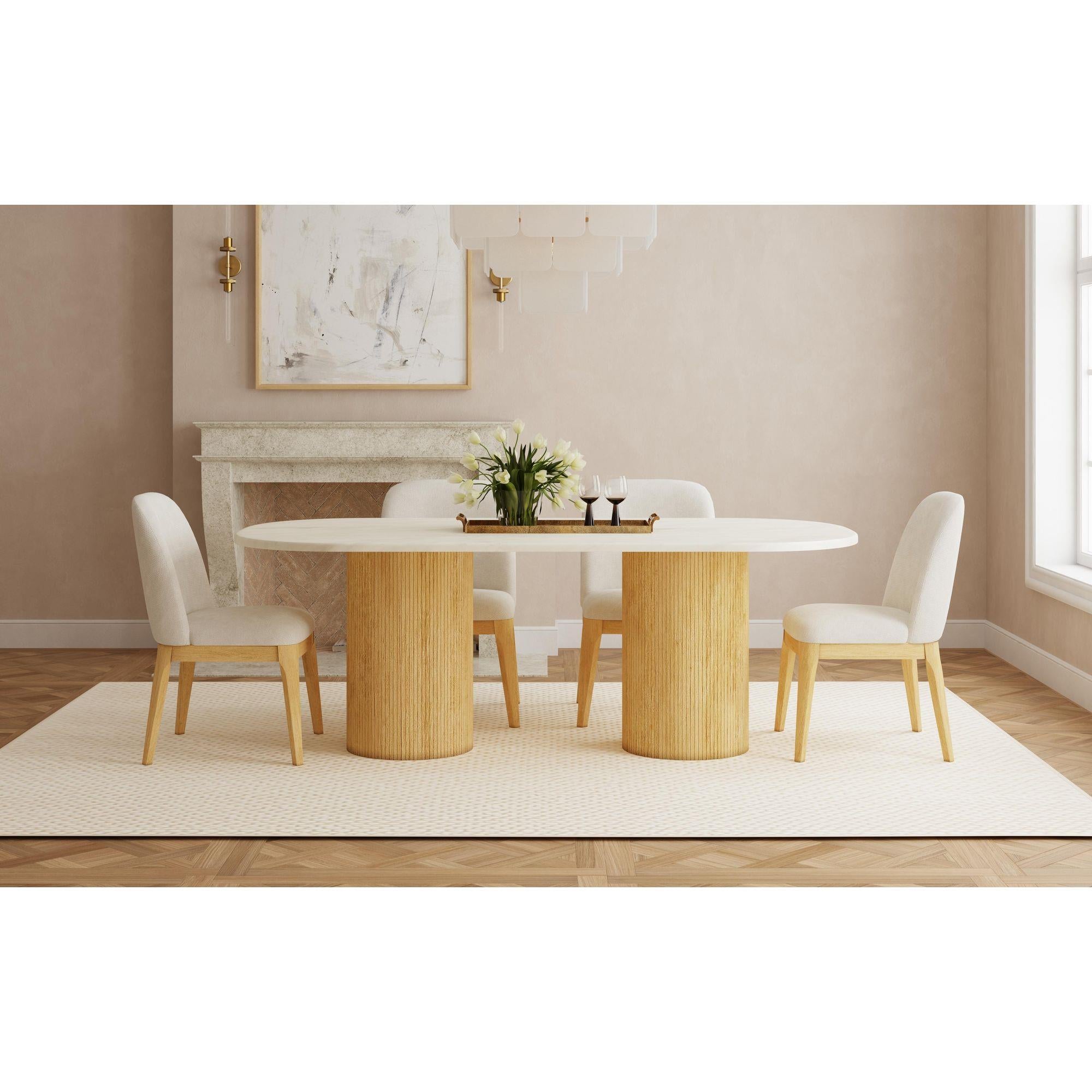  Elements International Sylvie D-16000-6-SC Dining Side Chair IMAGE 4