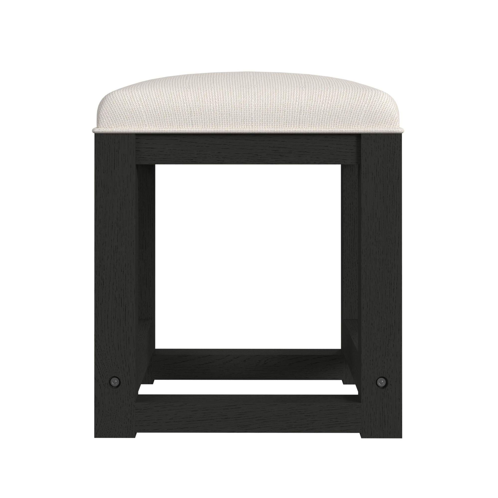  Elements International Ridgemont V-14440-8W-DST Dressing Stool IMAGE 2