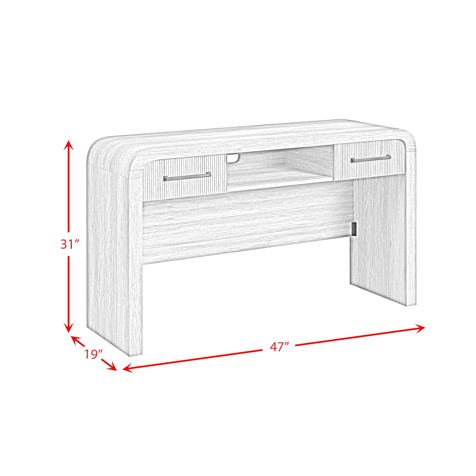  Elements International Ridgemont V-14440-6-DT Dressing Table IMAGE 8