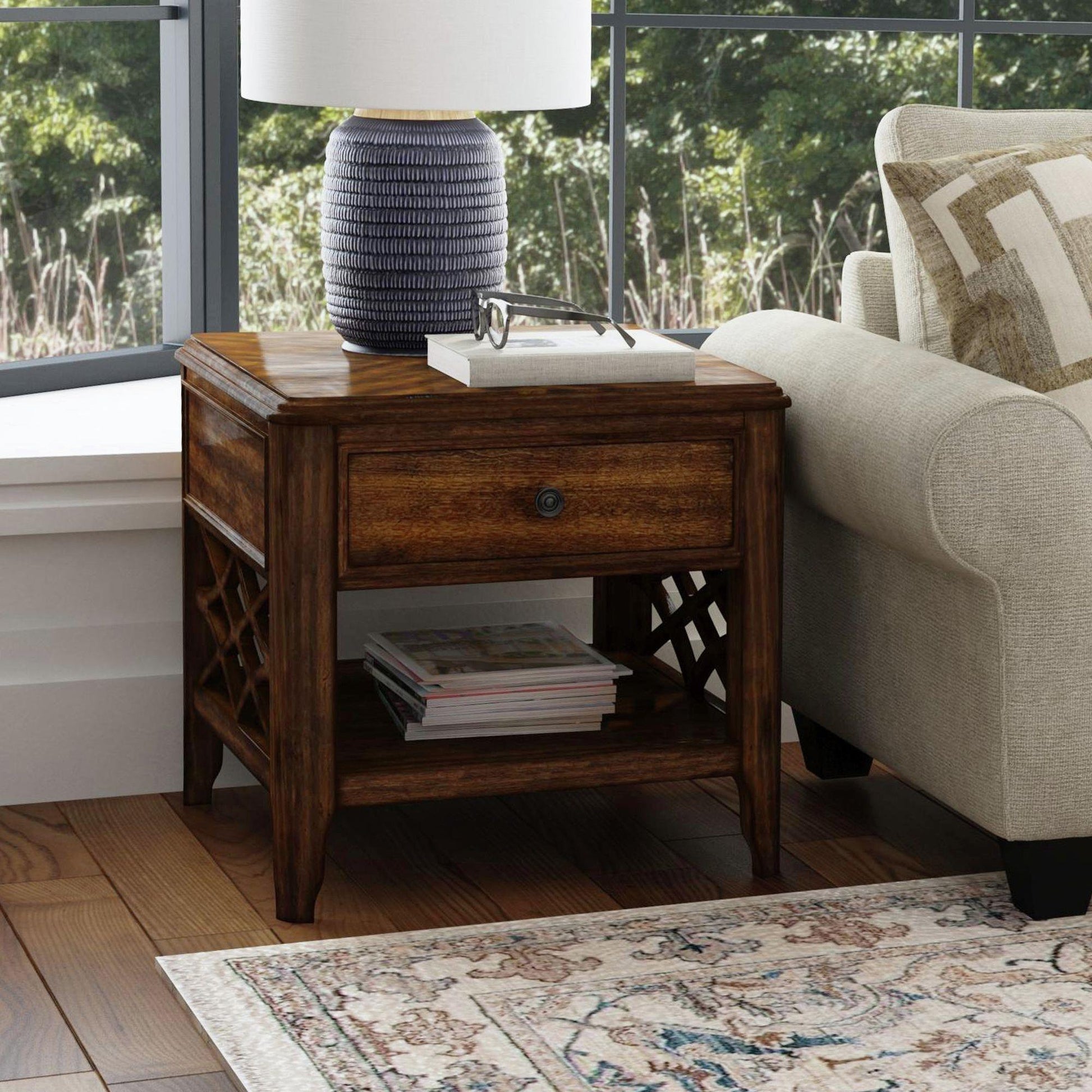  Elements International Phillipe T-5210-5-ET End Table IMAGE 4
