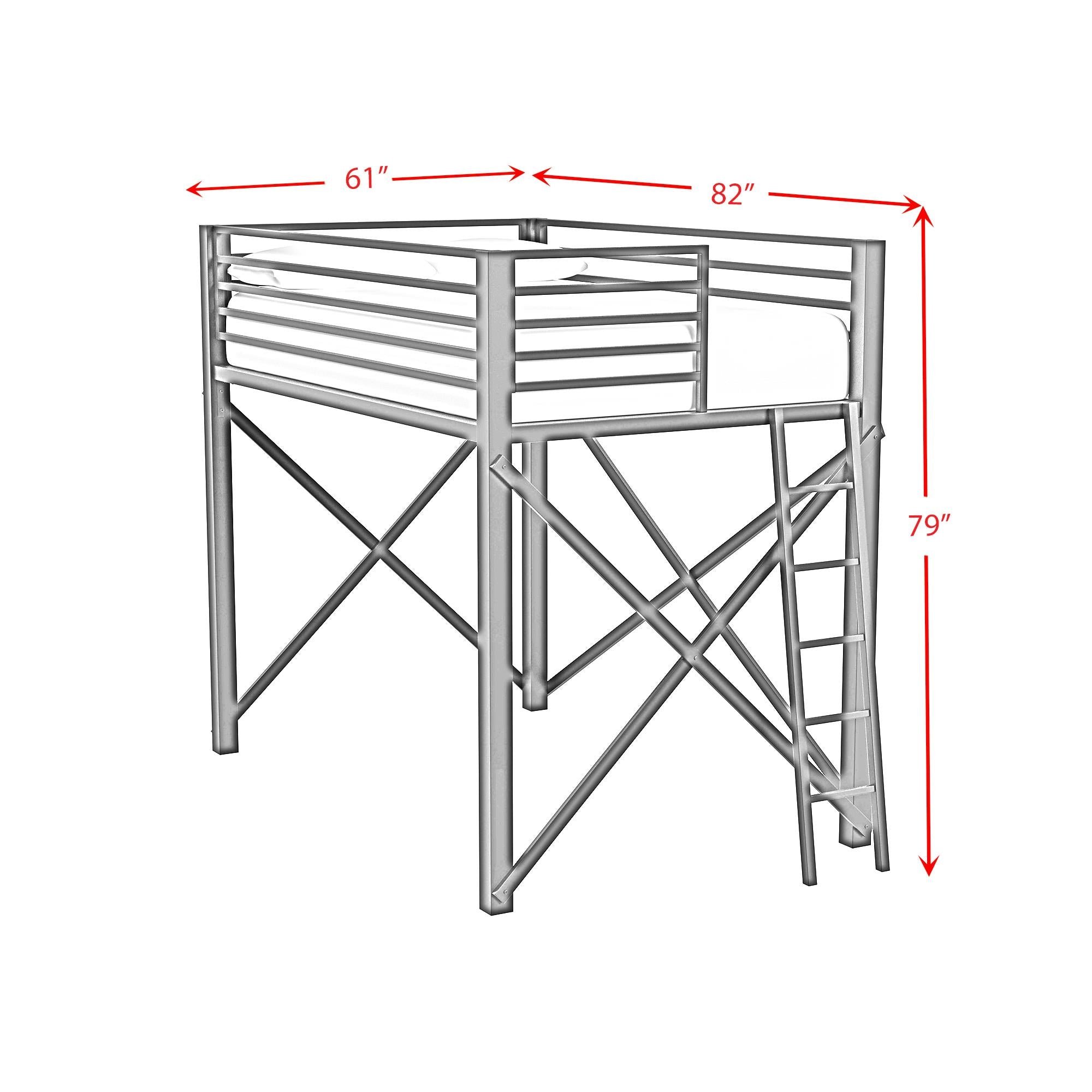  Elements International Talia Y-14090-7-FBK Full Loft Bunk And Ladder IMAGE 7