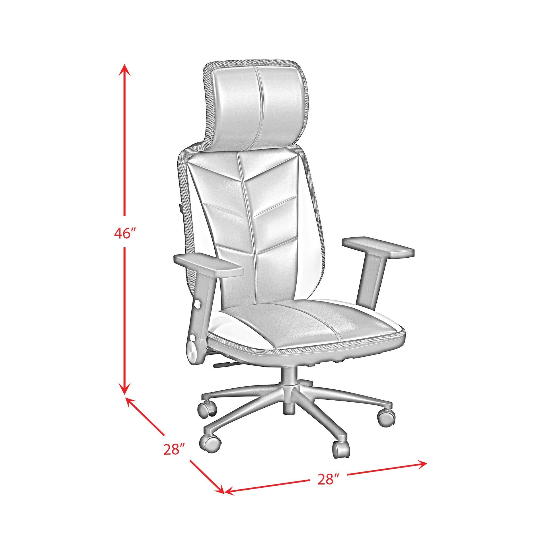  Elements International Rollins G-6710-8-GC3E Gaming Chair IMAGE 10