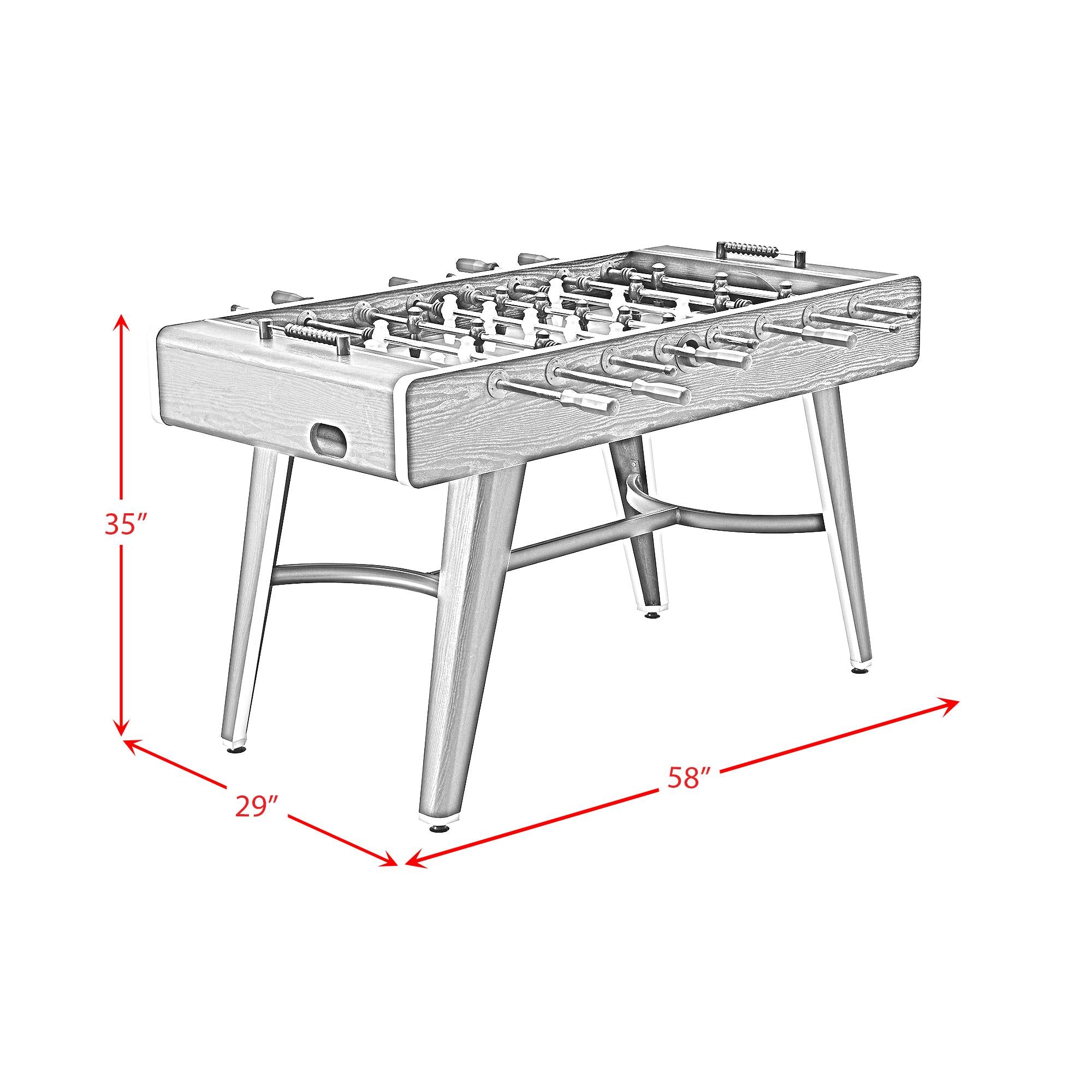 Elements International Amaya G-17860-8-FBE Indoor Foosball IMAGE 13