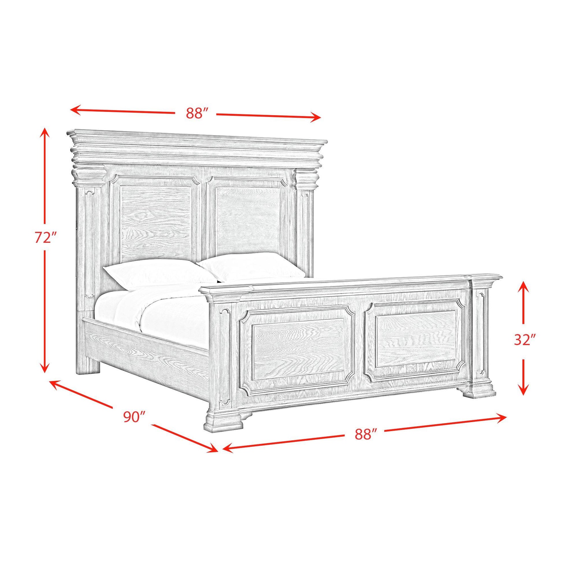  Elements International Kings Court B.10315.KB King Bed IMAGE 8