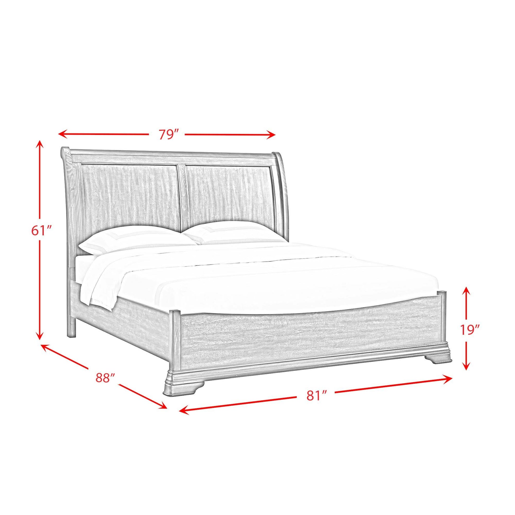  Elements International Phillipe B-5210-5-KB King Bed IMAGE 8