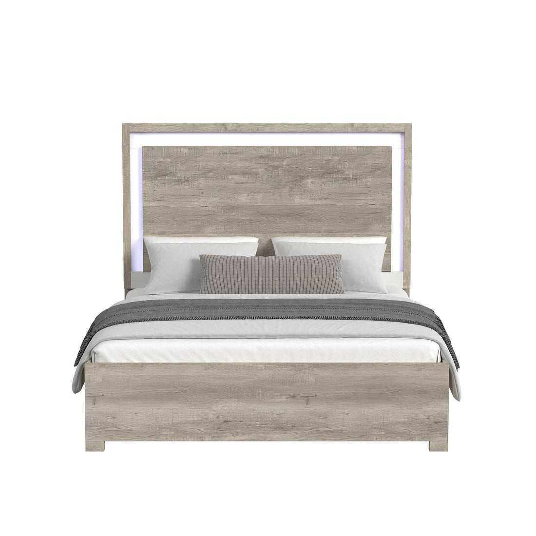  Elements International San Matteo B-16010-7-KBL King Bed IMAGE 1
