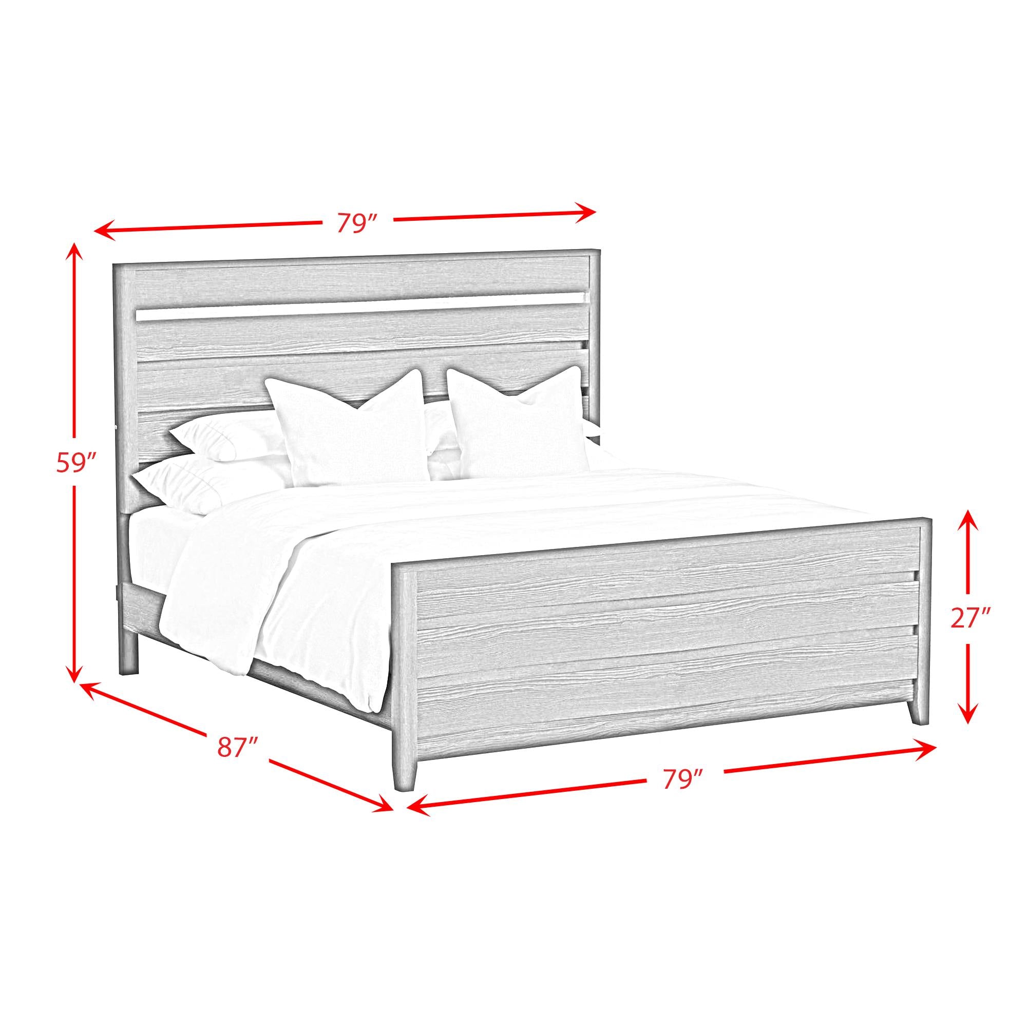  Elements International Tobias B-15990-7-KBL King Bed IMAGE 8