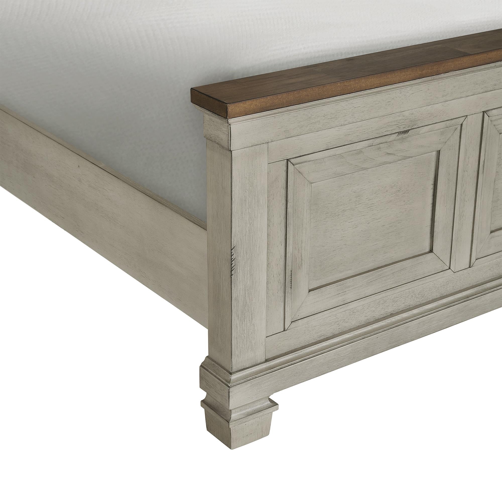  Elements International Farmington B-9890-7-KB King Panel Bed IMAGE 6
