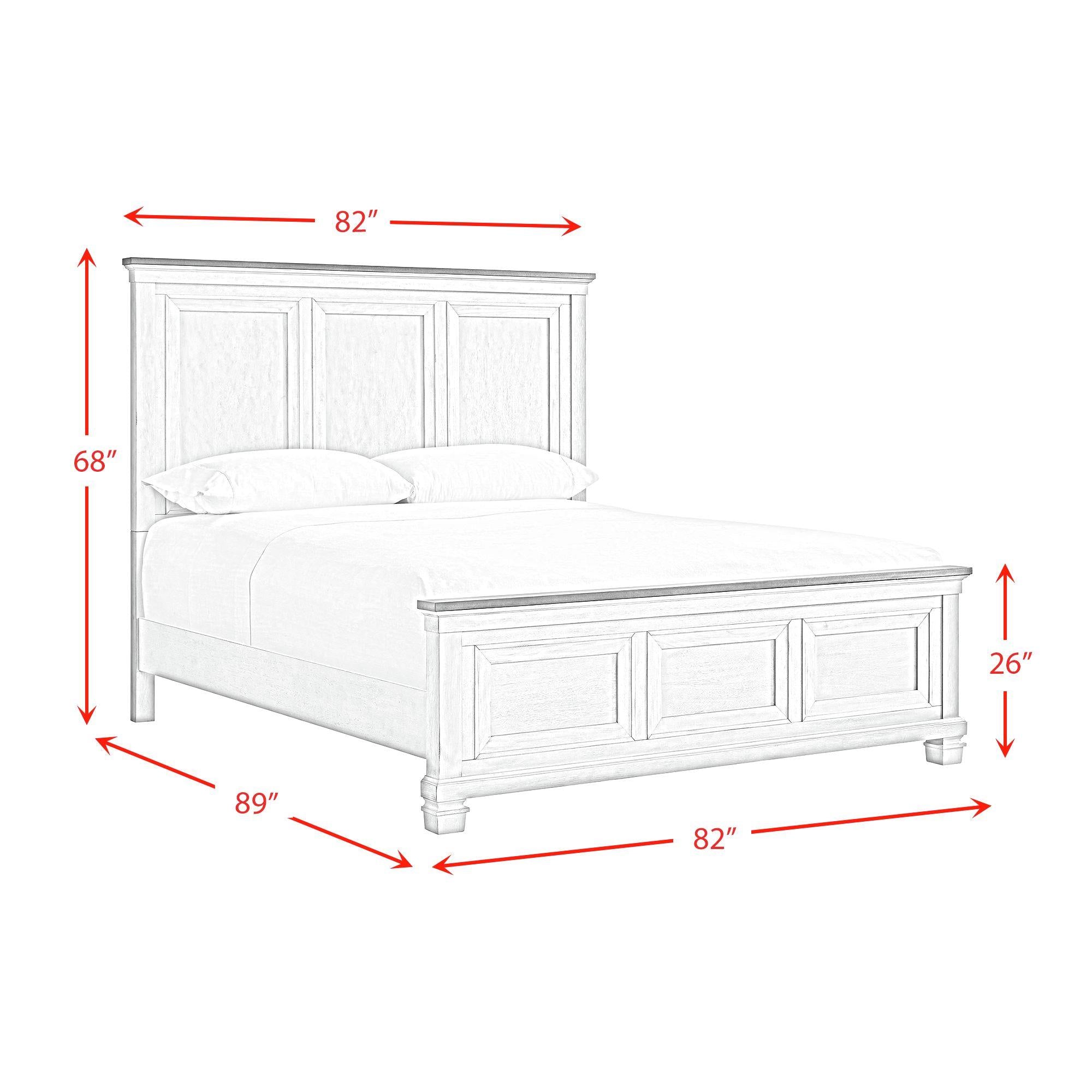  Elements International Farmington B-9890-7-KB King Panel Bed IMAGE 9