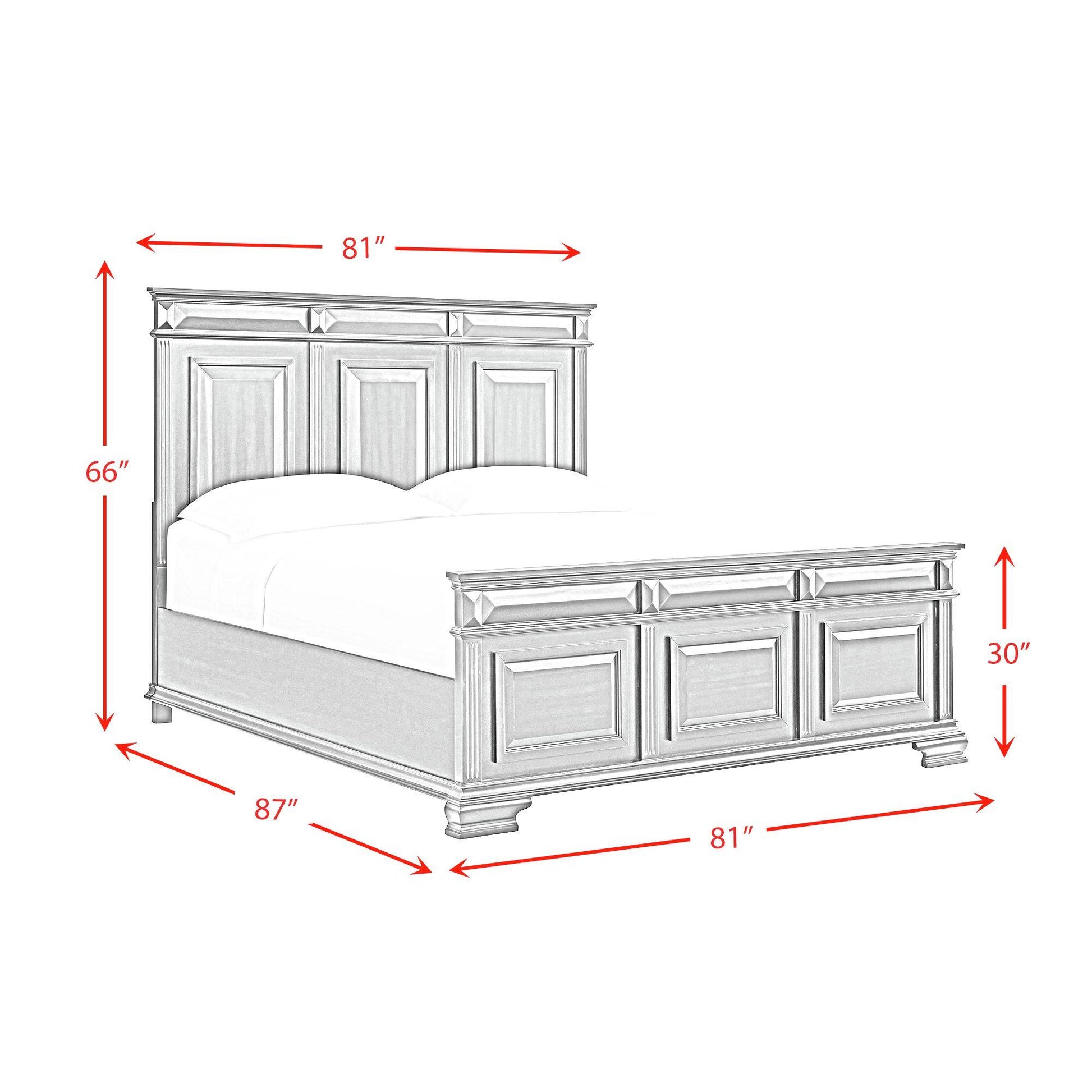  Elements International Bridgestone B-10980-7-KB King Panel Bed IMAGE 8