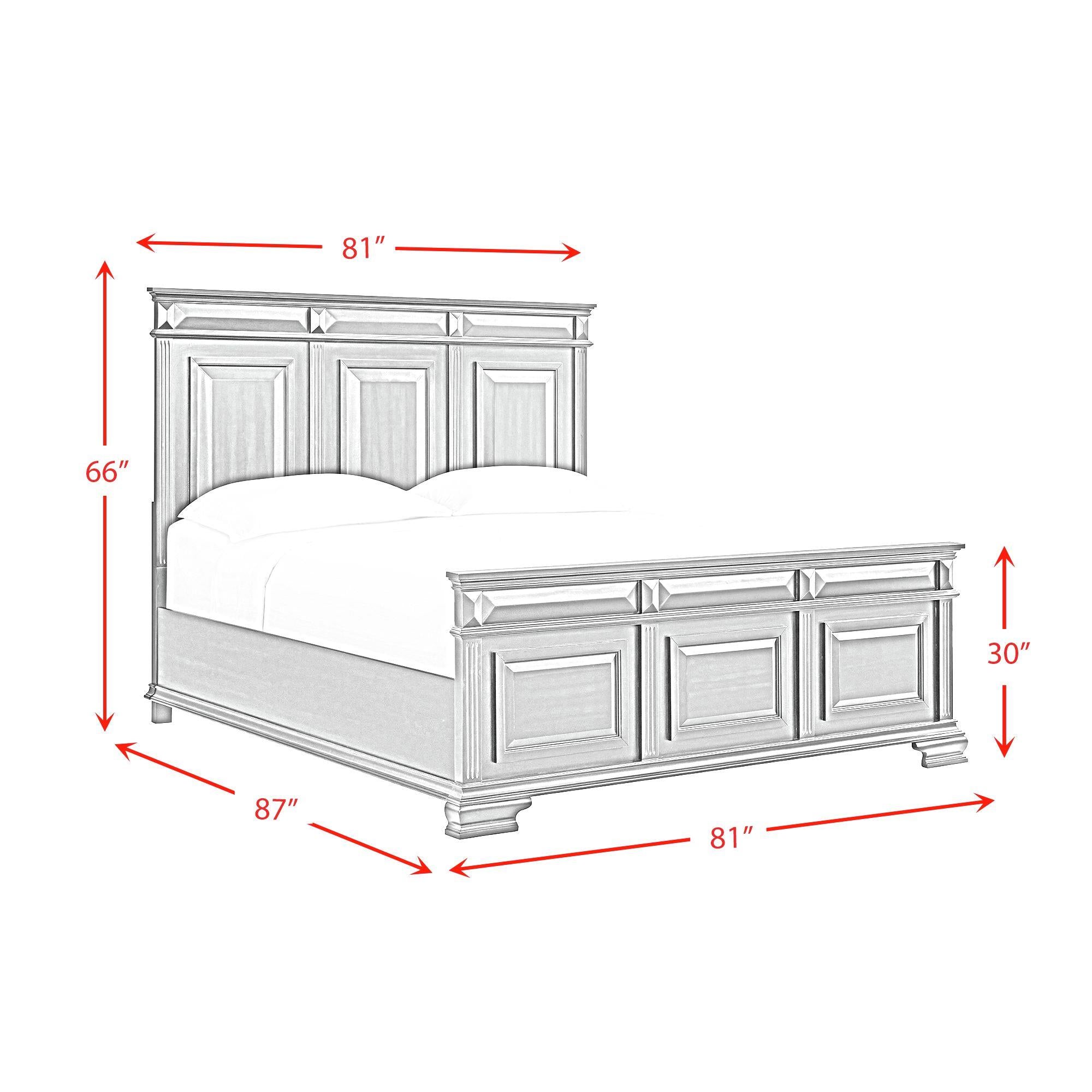  Elements International Bridgestone B-10980-7-KB King Panel Bed IMAGE 8