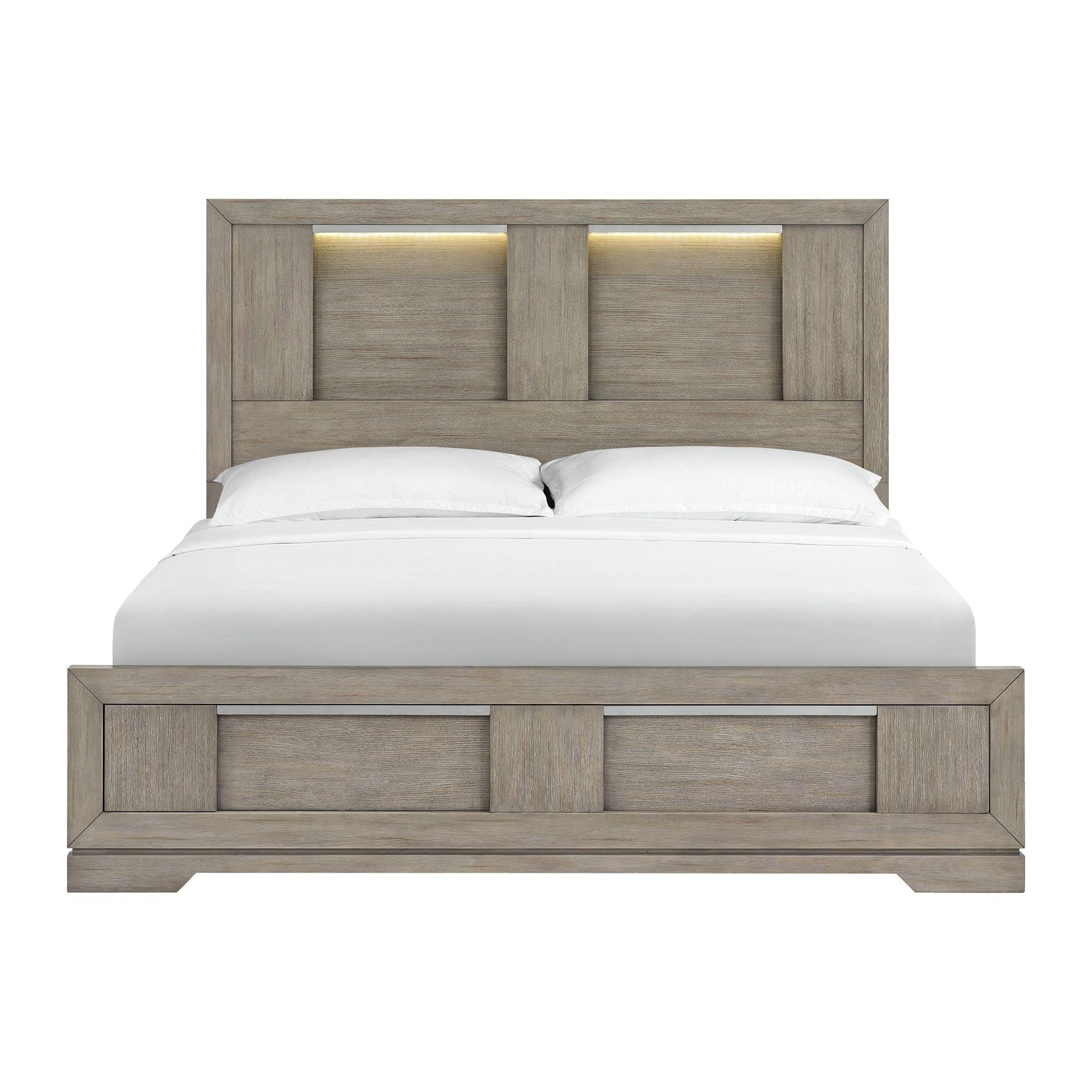  Elements International Kelis B-9770-3-KBL King Panel Bed IMAGE 2