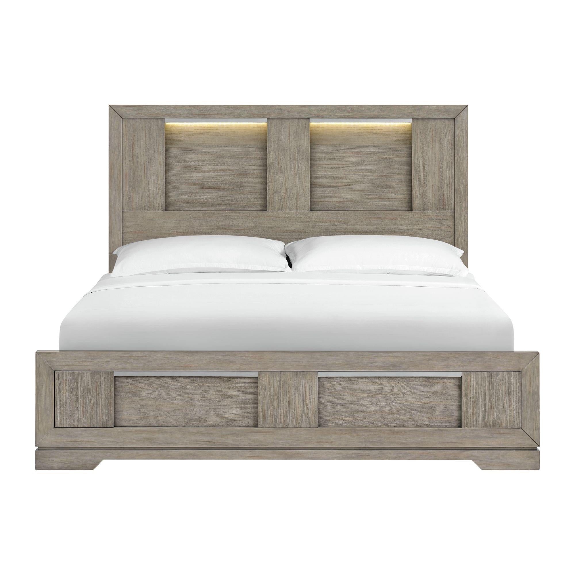  Elements International Kelis B-9770-3-KBL King Panel Bed IMAGE 2