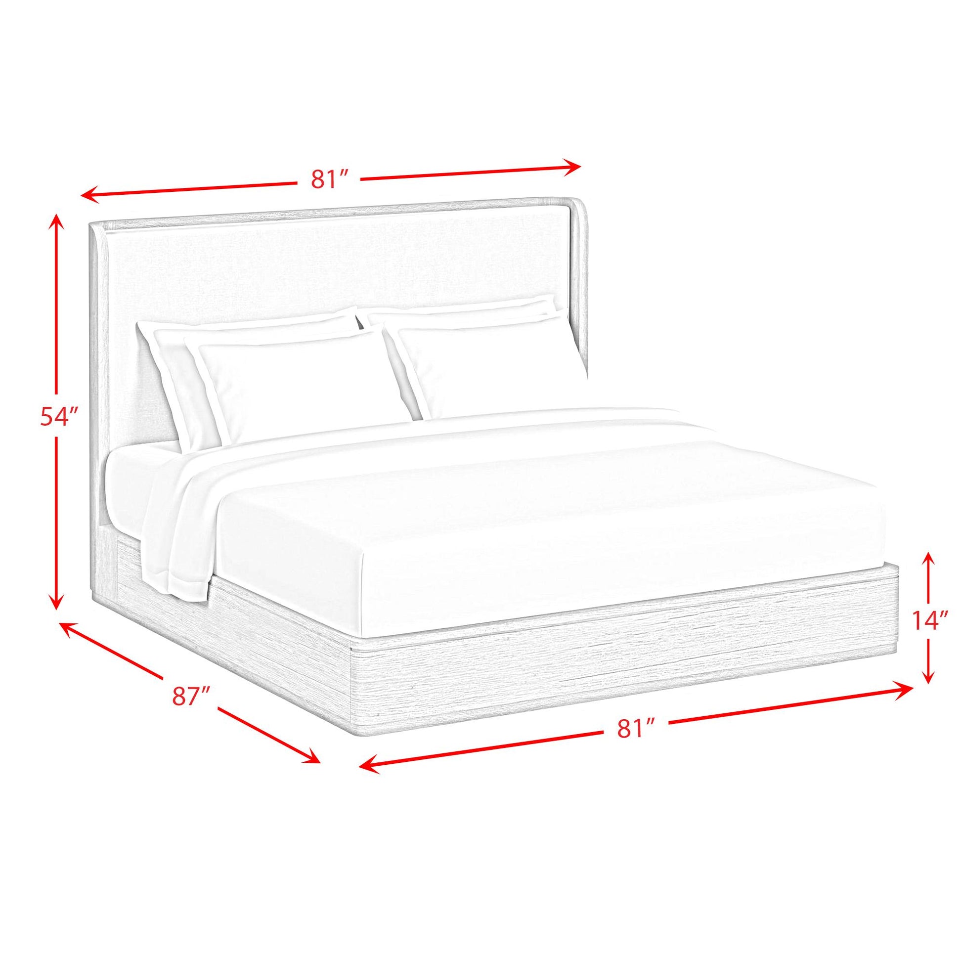  Elements International Rosalie B-16860-8-KB King Upholstered Bed IMAGE 7